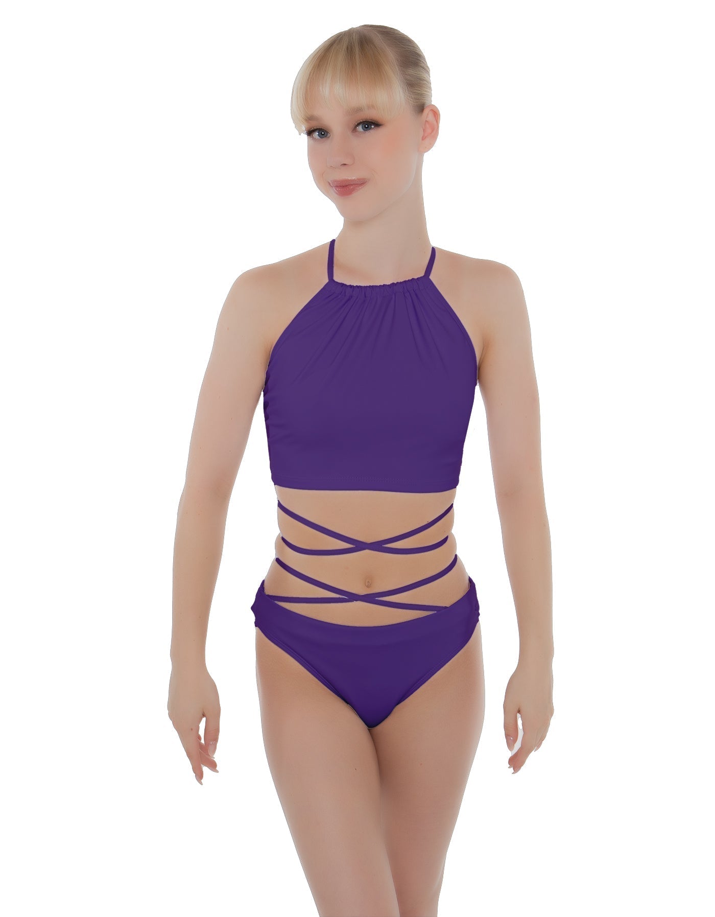 Solid Lycra Moving On Crop Top