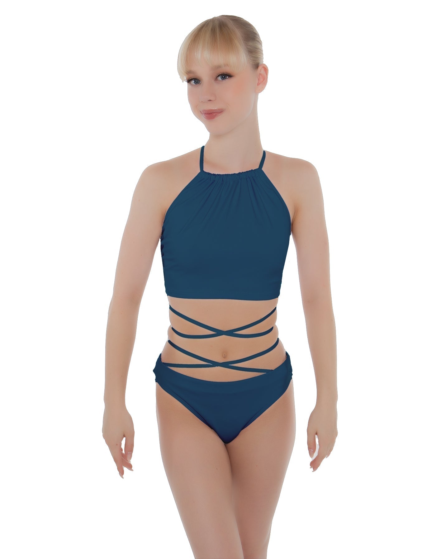 Solid Lycra Moving On Crop Top