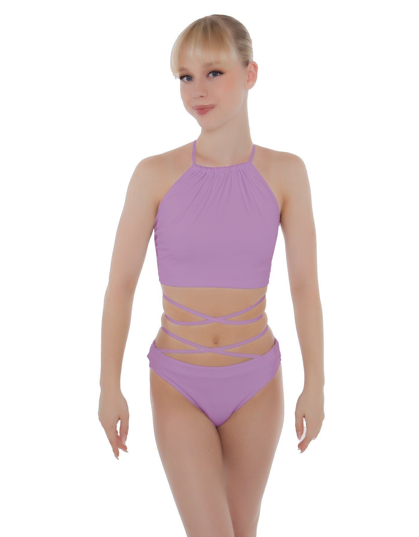 Solid Lycra Moving On Crop Top