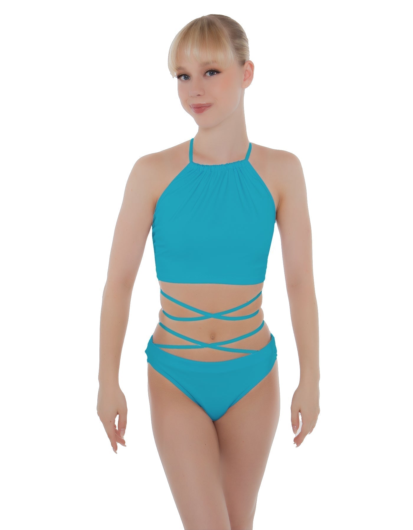Solid Lycra Moving On Crop Top