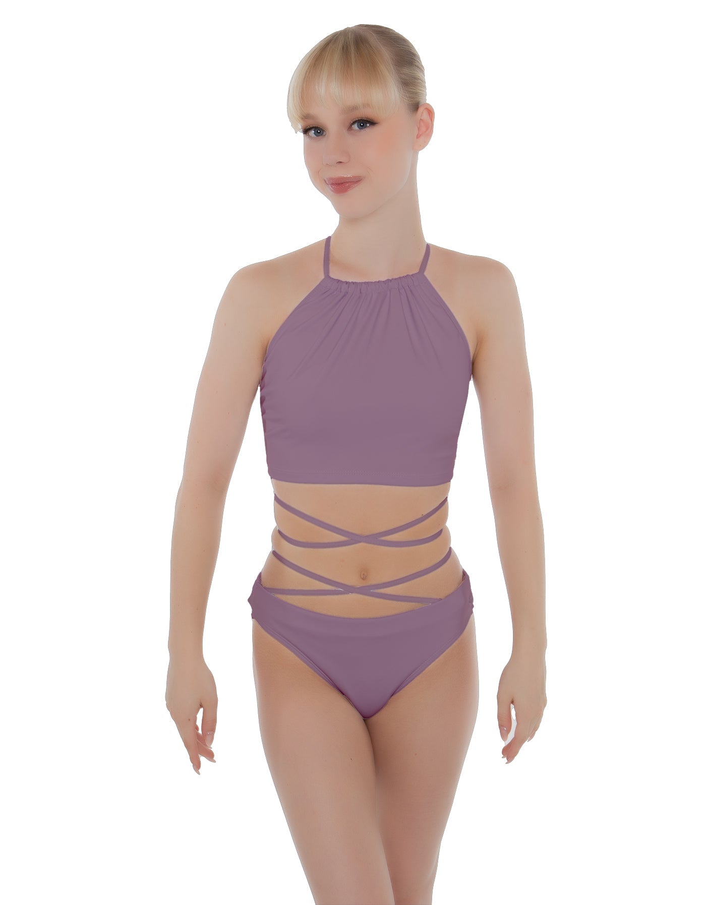 Solid Lycra Moving On Crop Top