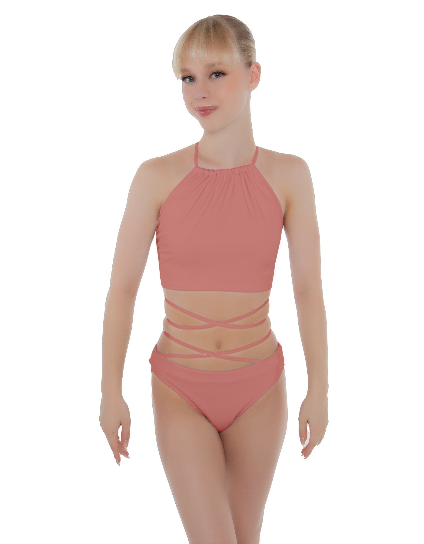 Solid Lycra Moving On Crop Top
