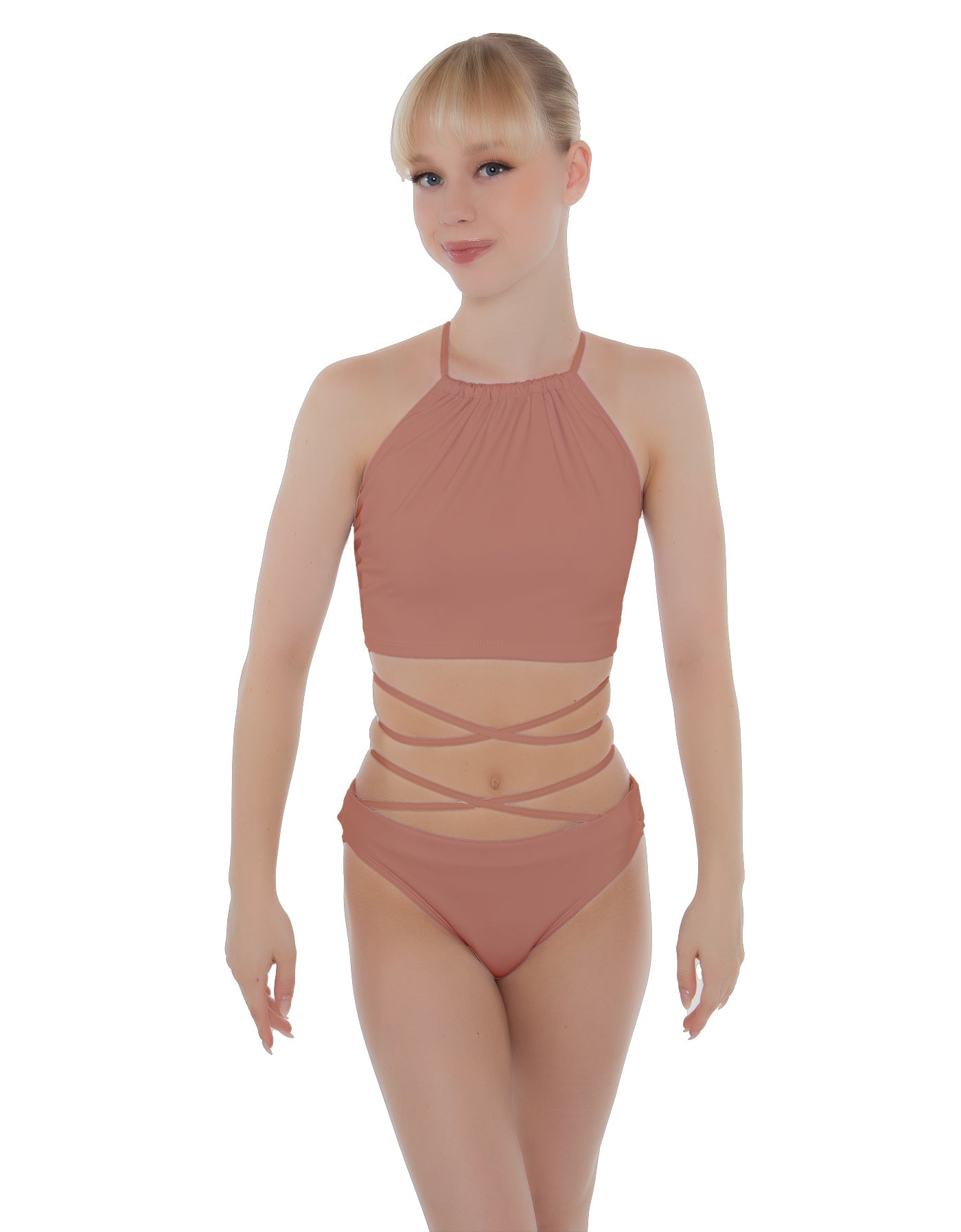 Solid Lycra Moving On Crop Top
