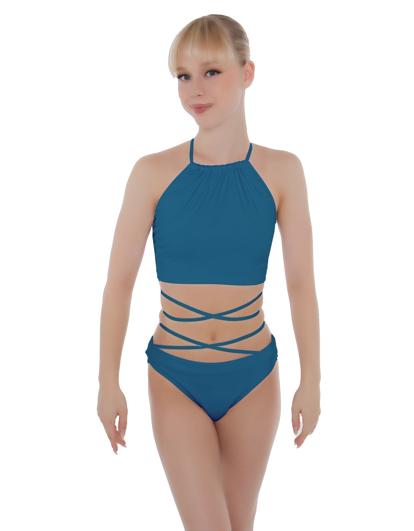 Solid Lycra Moving On Crop Top