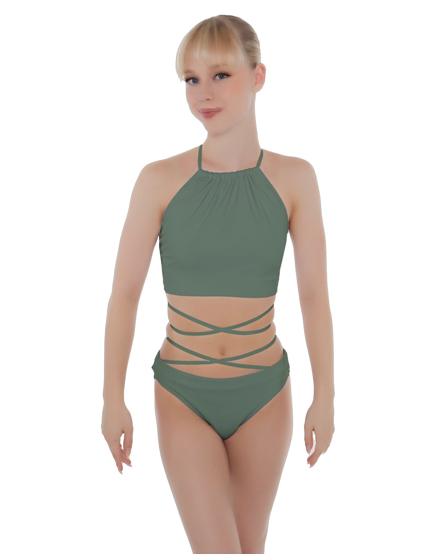Solid Lycra Moving On Crop Top