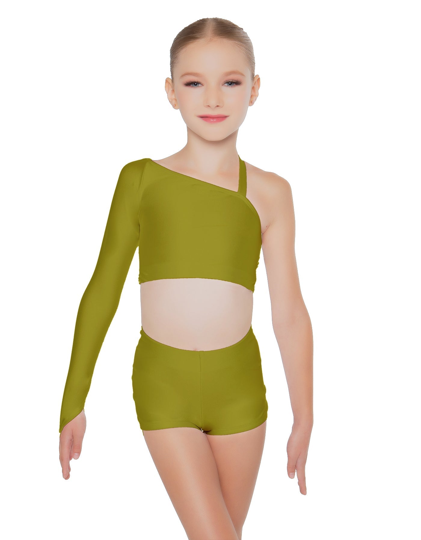 Solid Lycra Sparks Fly Crop Top
