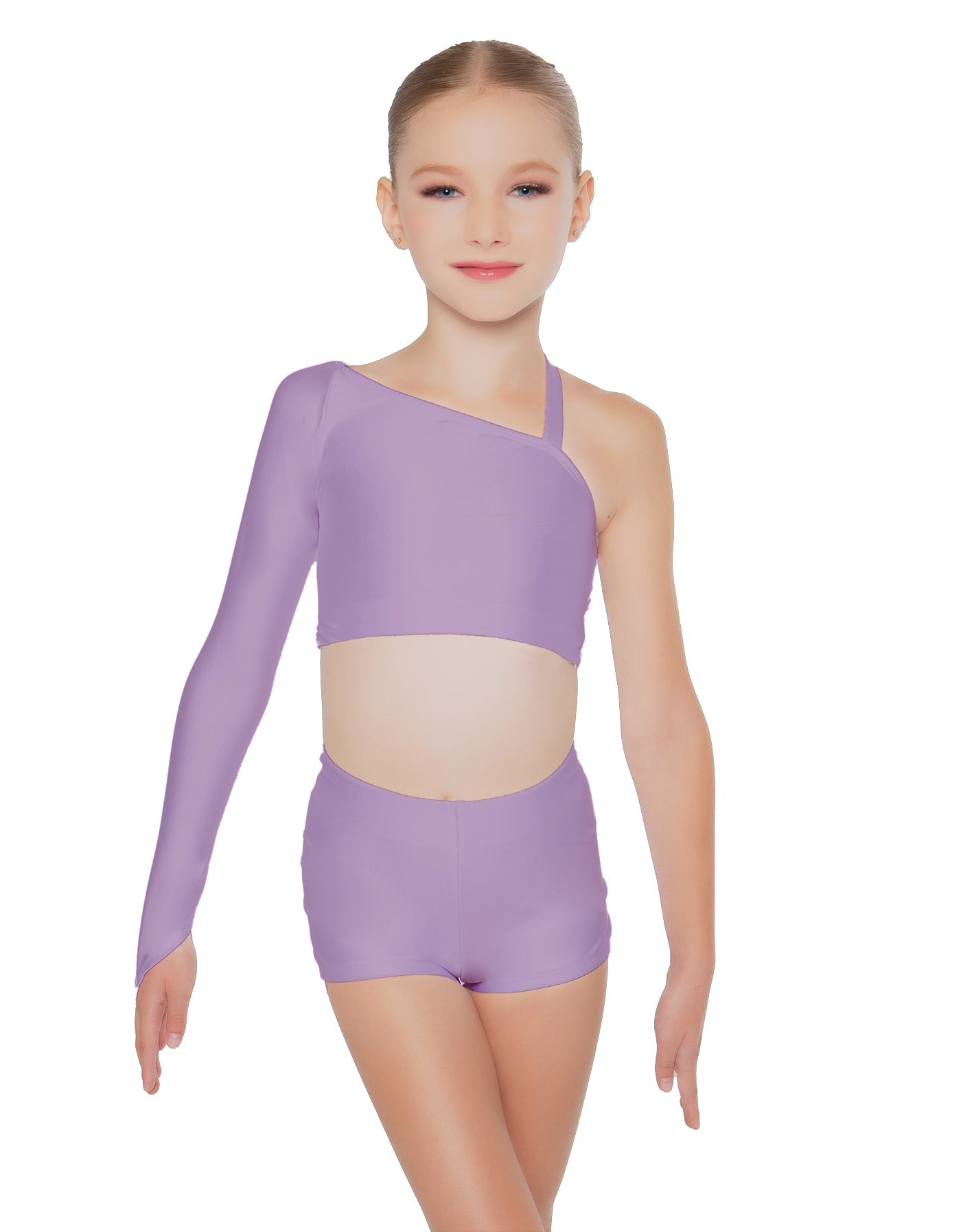 Solid Lycra Sparks Fly Crop Top