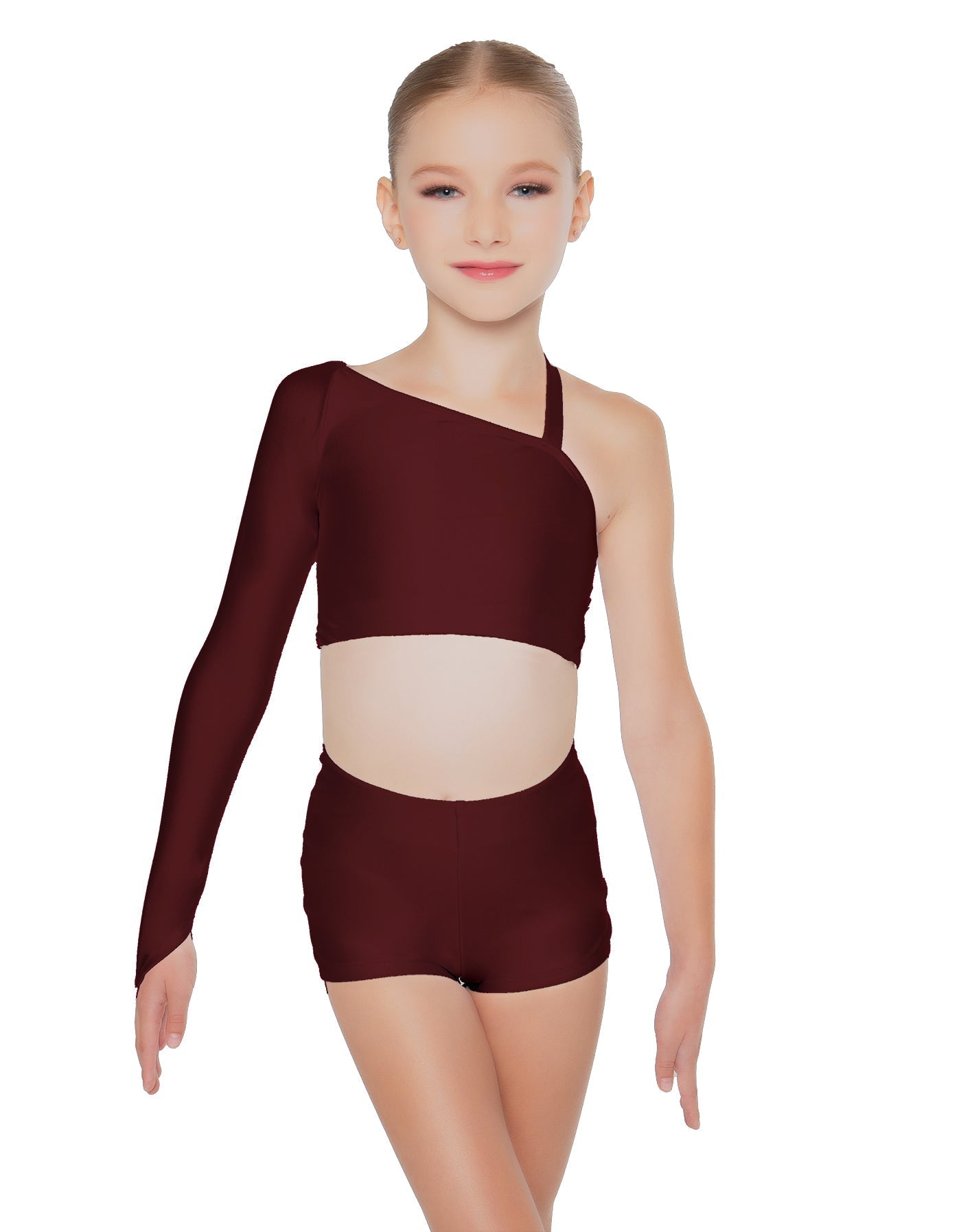 Solid Lycra Sparks Fly Crop Top