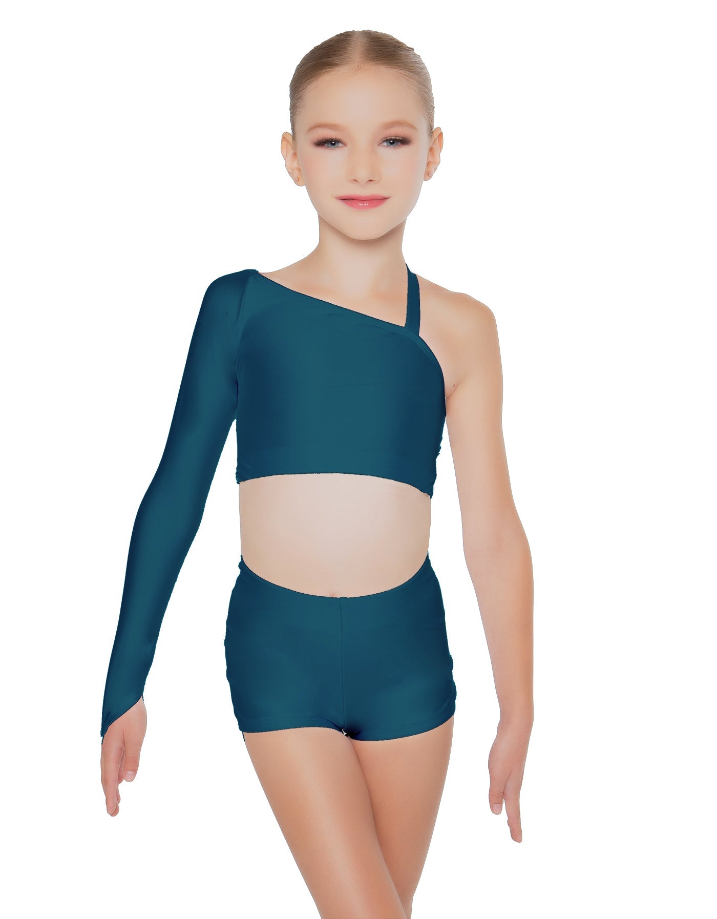 Solid Lycra Sparks Fly Crop Top