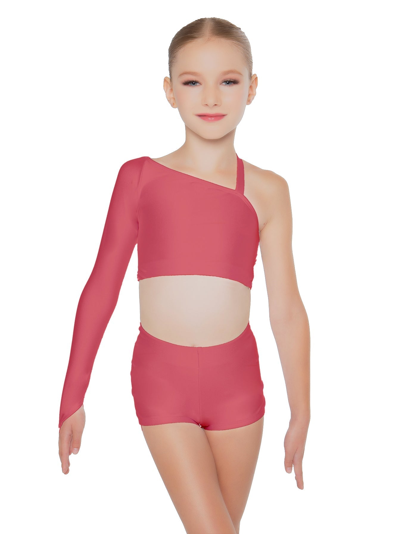 Solid Lycra Sparks Fly Crop Top