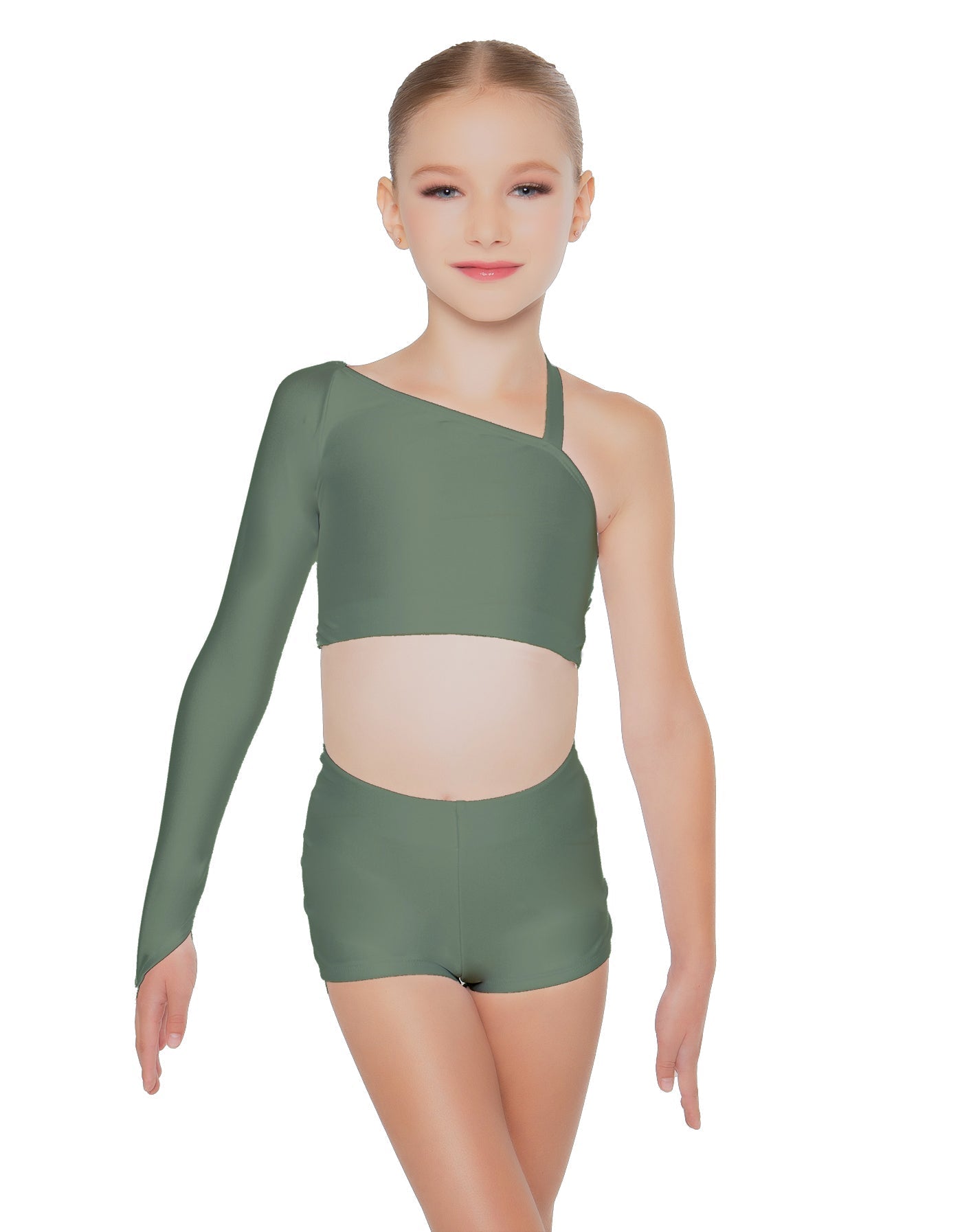 Solid Lycra Sparks Fly Crop Top