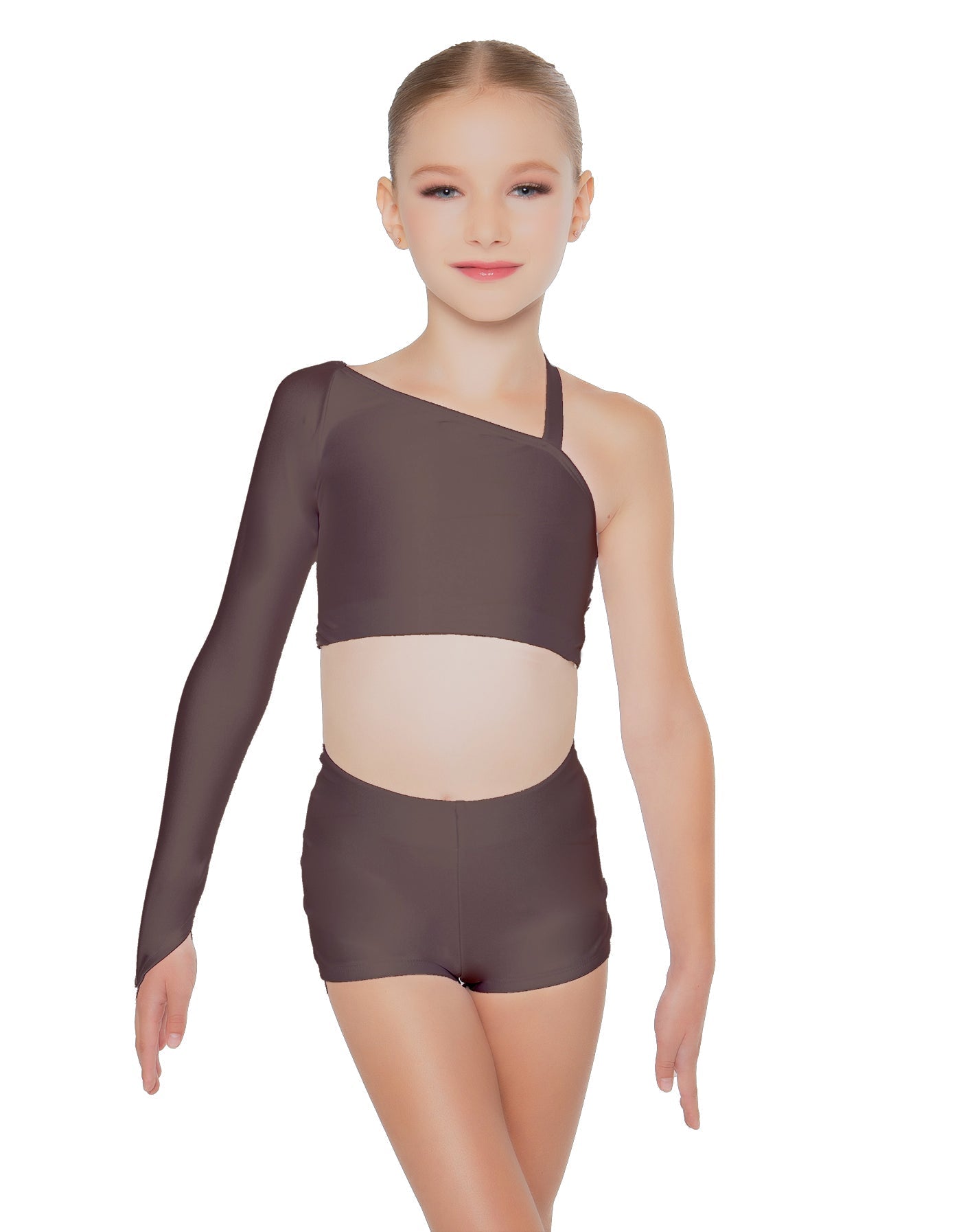 Solid Lycra Sparks Fly Crop Top