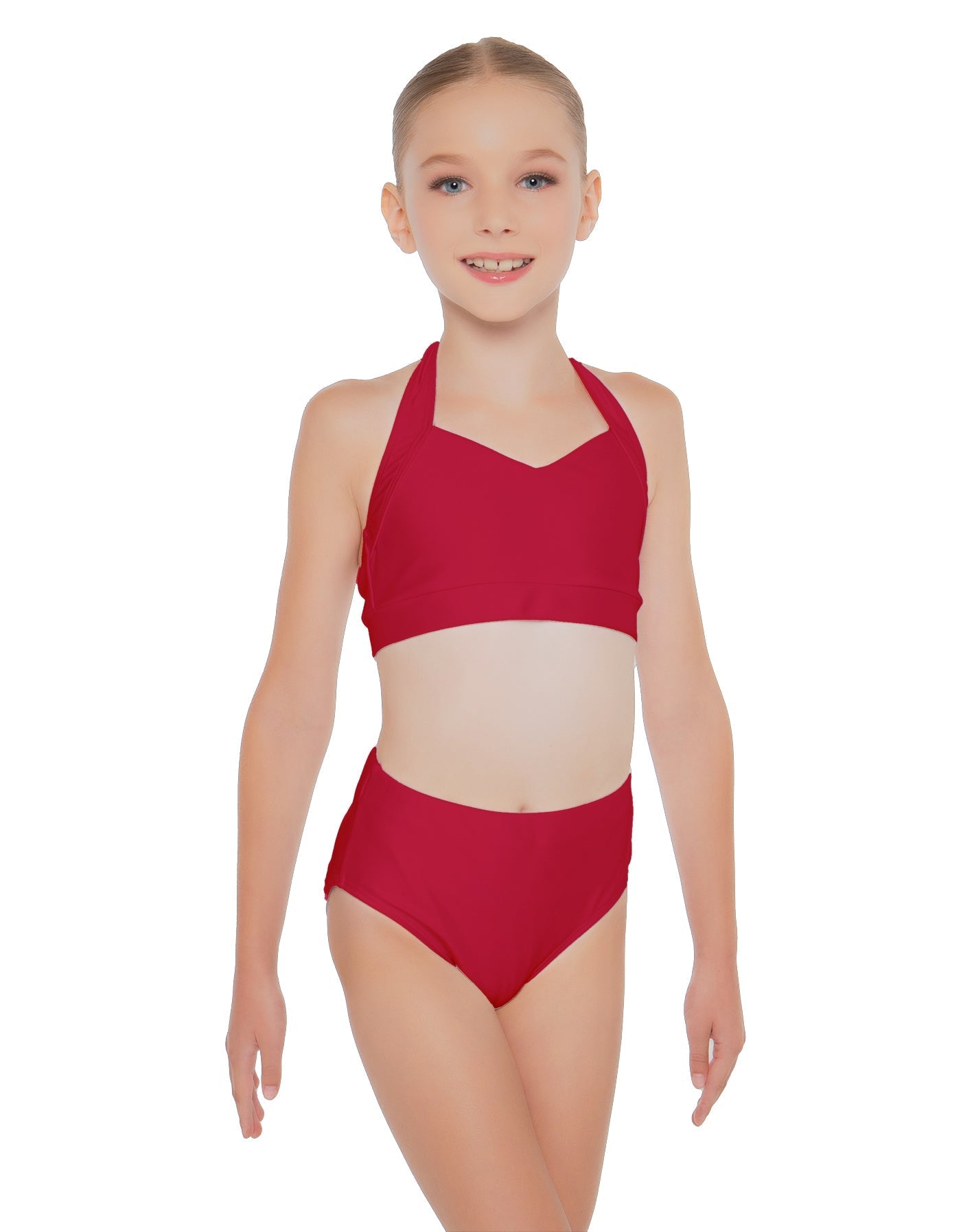 Solid Lycra Halter Sweetheart Bra