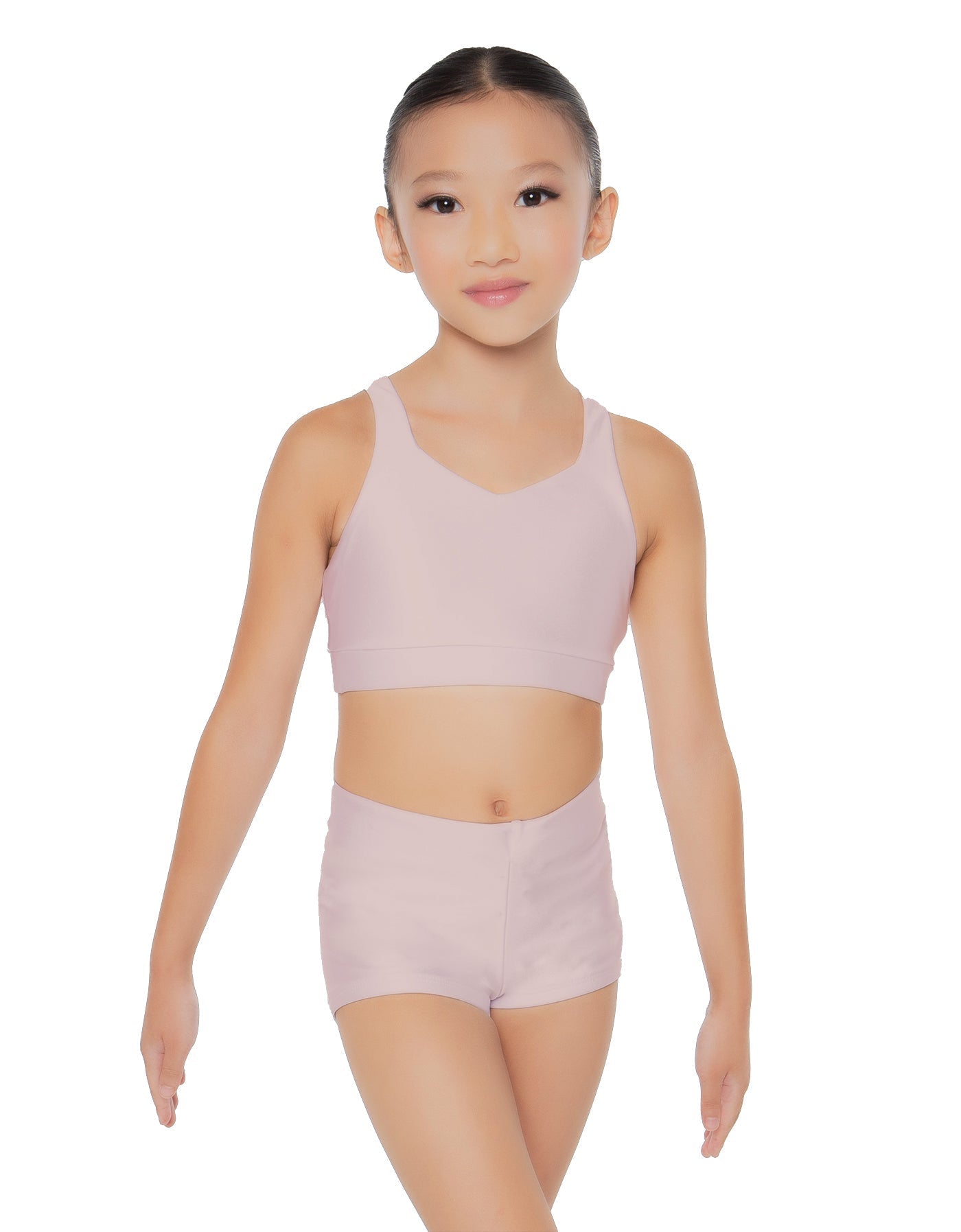 Solid Lycra Sweetheart Crop
