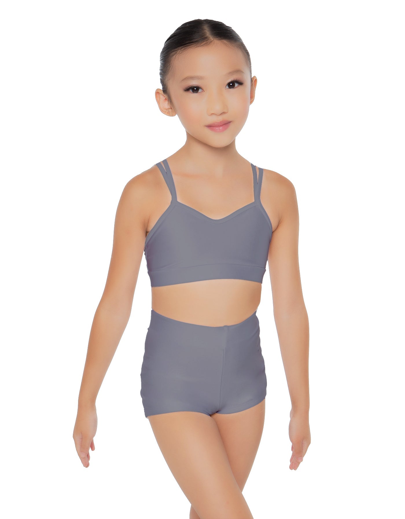 Solid Lycra Sweetheart Double Strap Halter Bra