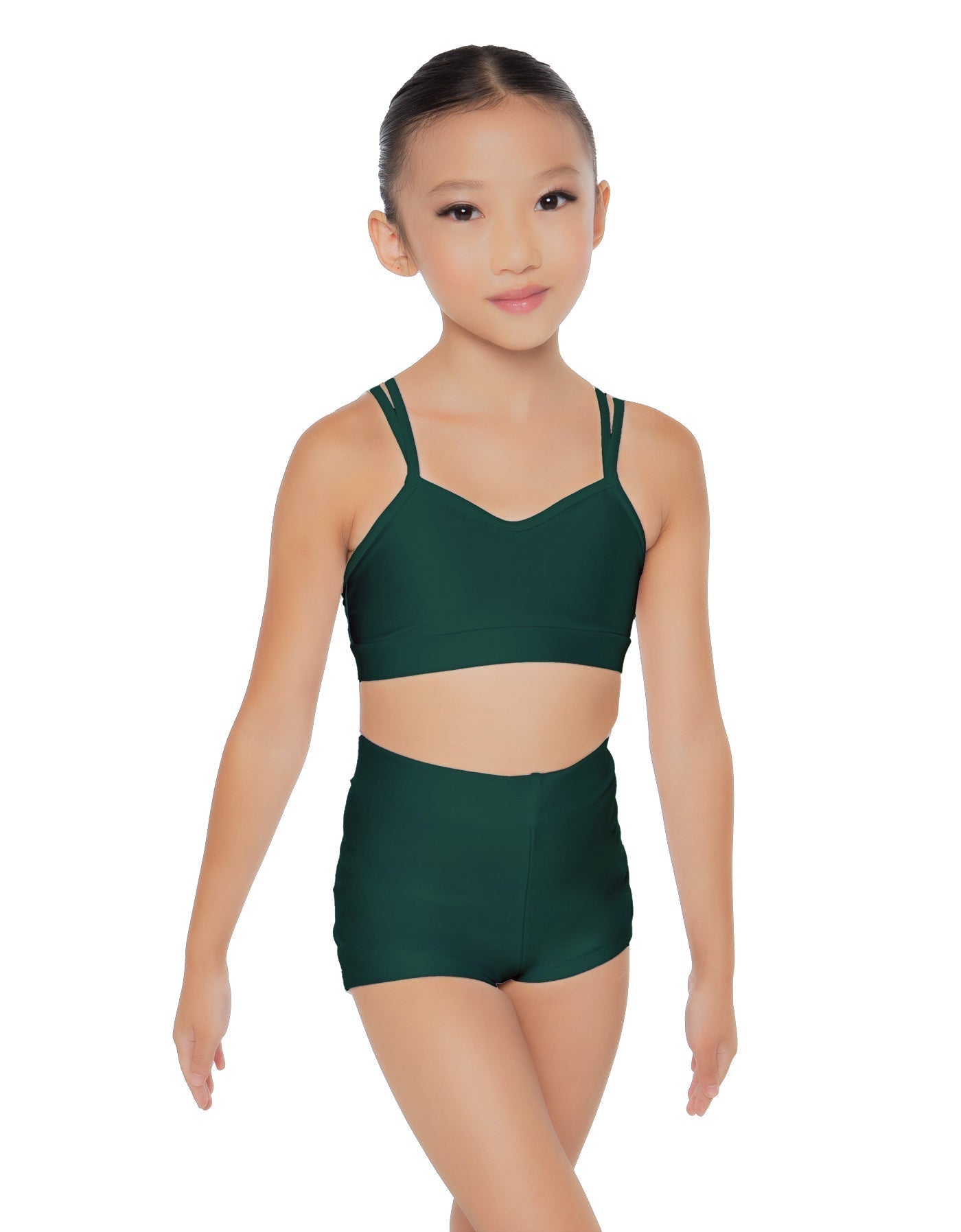 Solid Lycra Sweetheart Double Strap Halter Bra