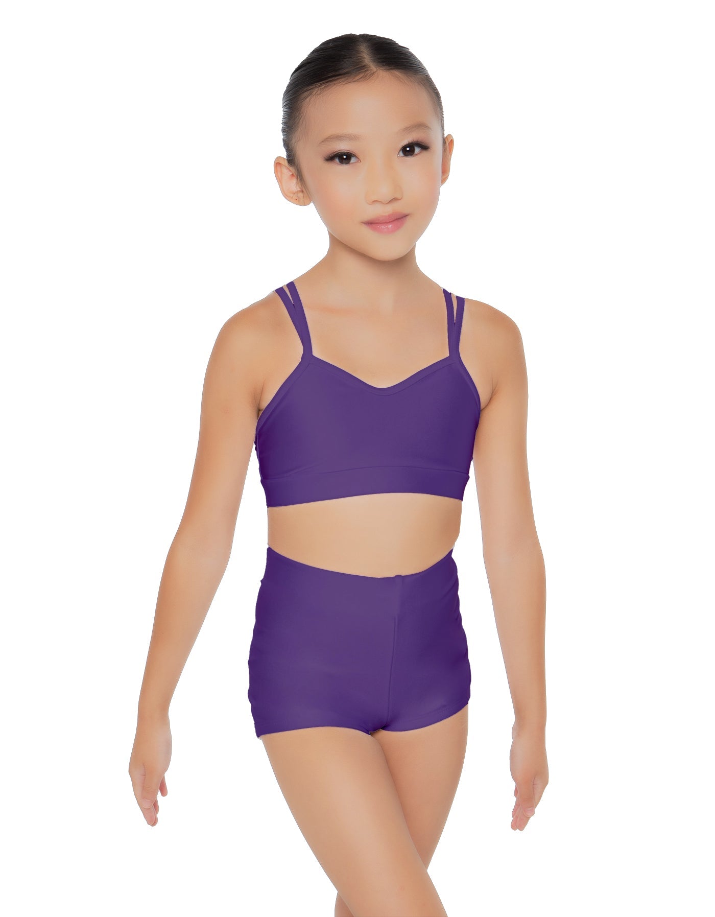 Solid Lycra Sweetheart Double Strap Halter Bra