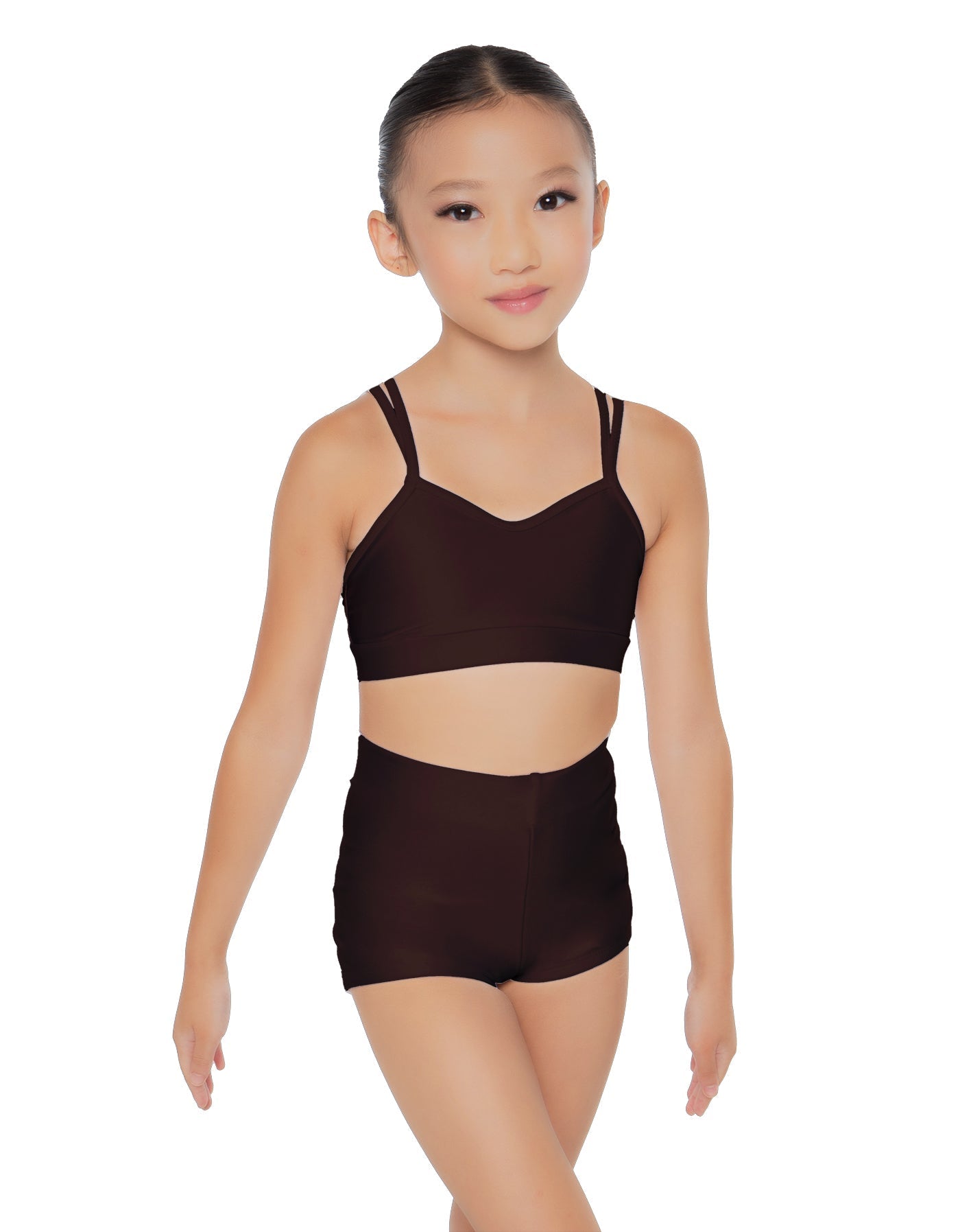 Solid Lycra Sweetheart Double Strap Halter Bra
