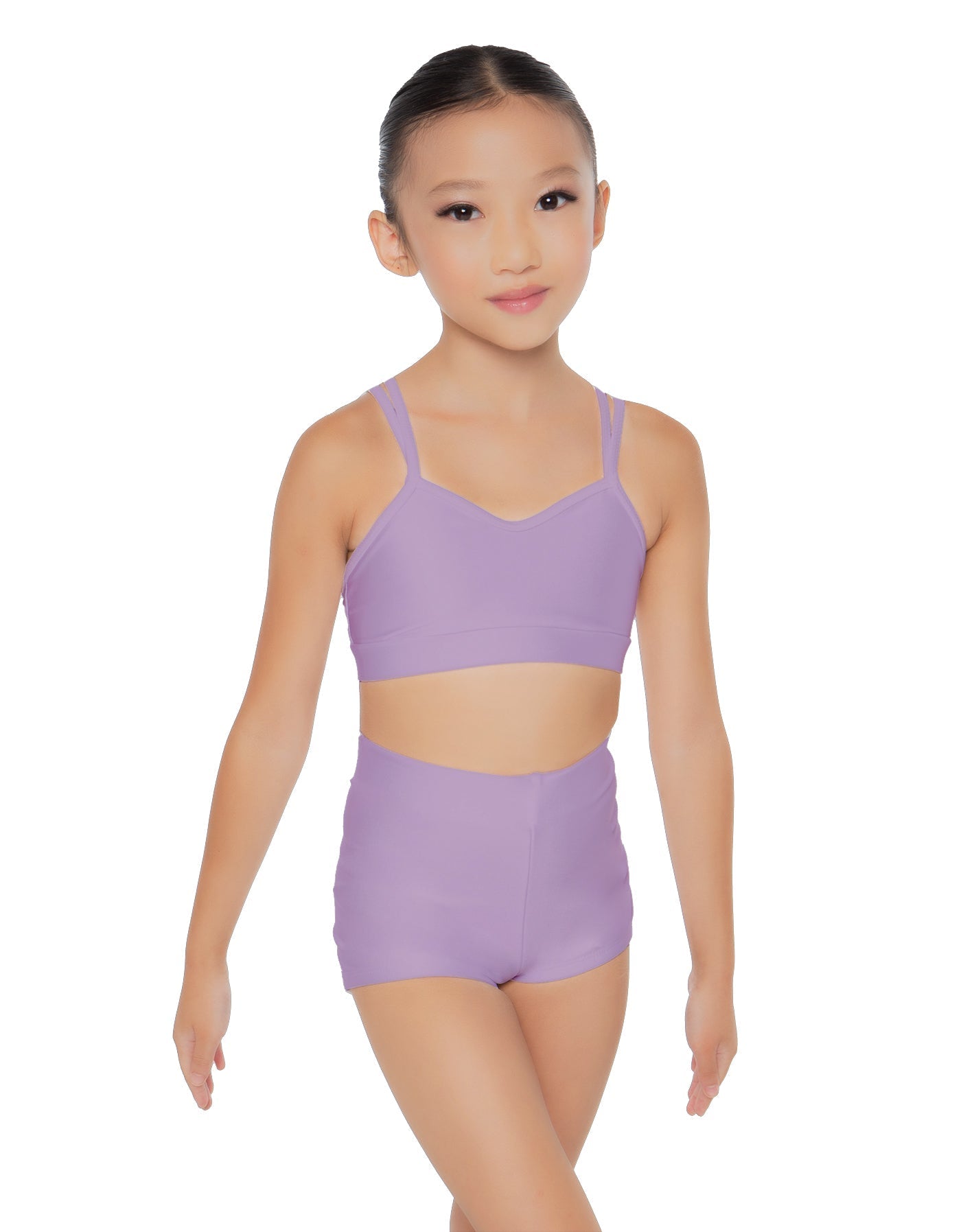 Solid Lycra Sweetheart Double Strap Halter Bra