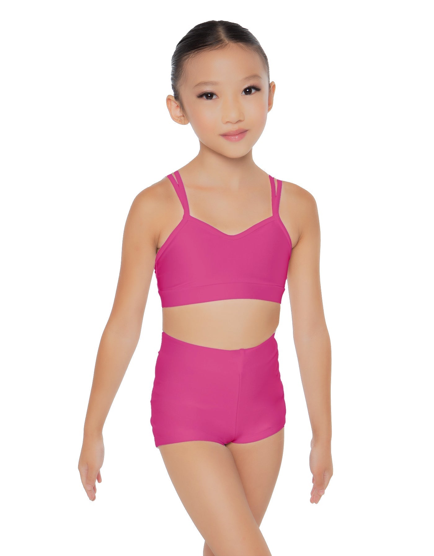 Solid Lycra Sweetheart Double Strap Halter Bra