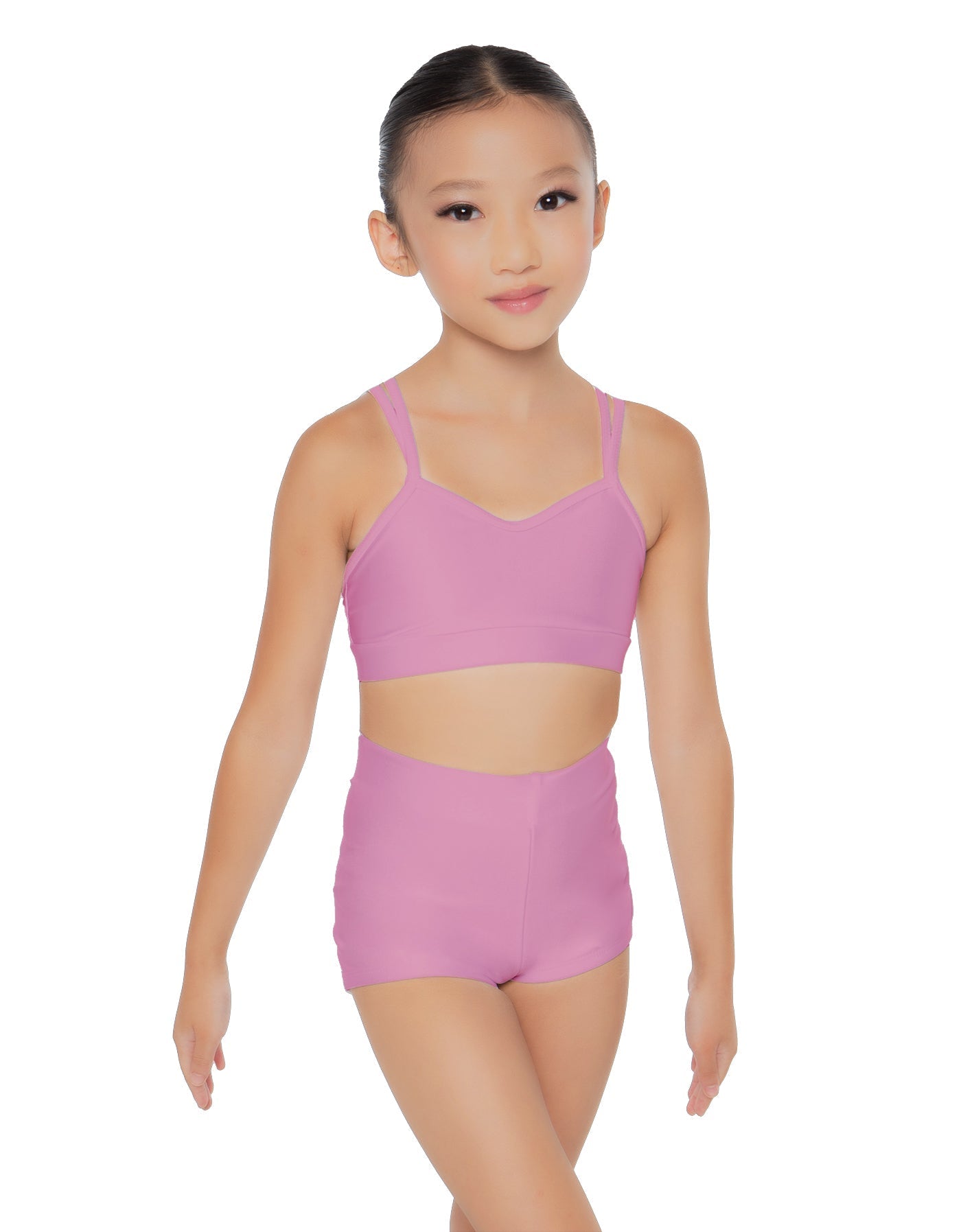 Solid Lycra Sweetheart Double Strap Halter Bra