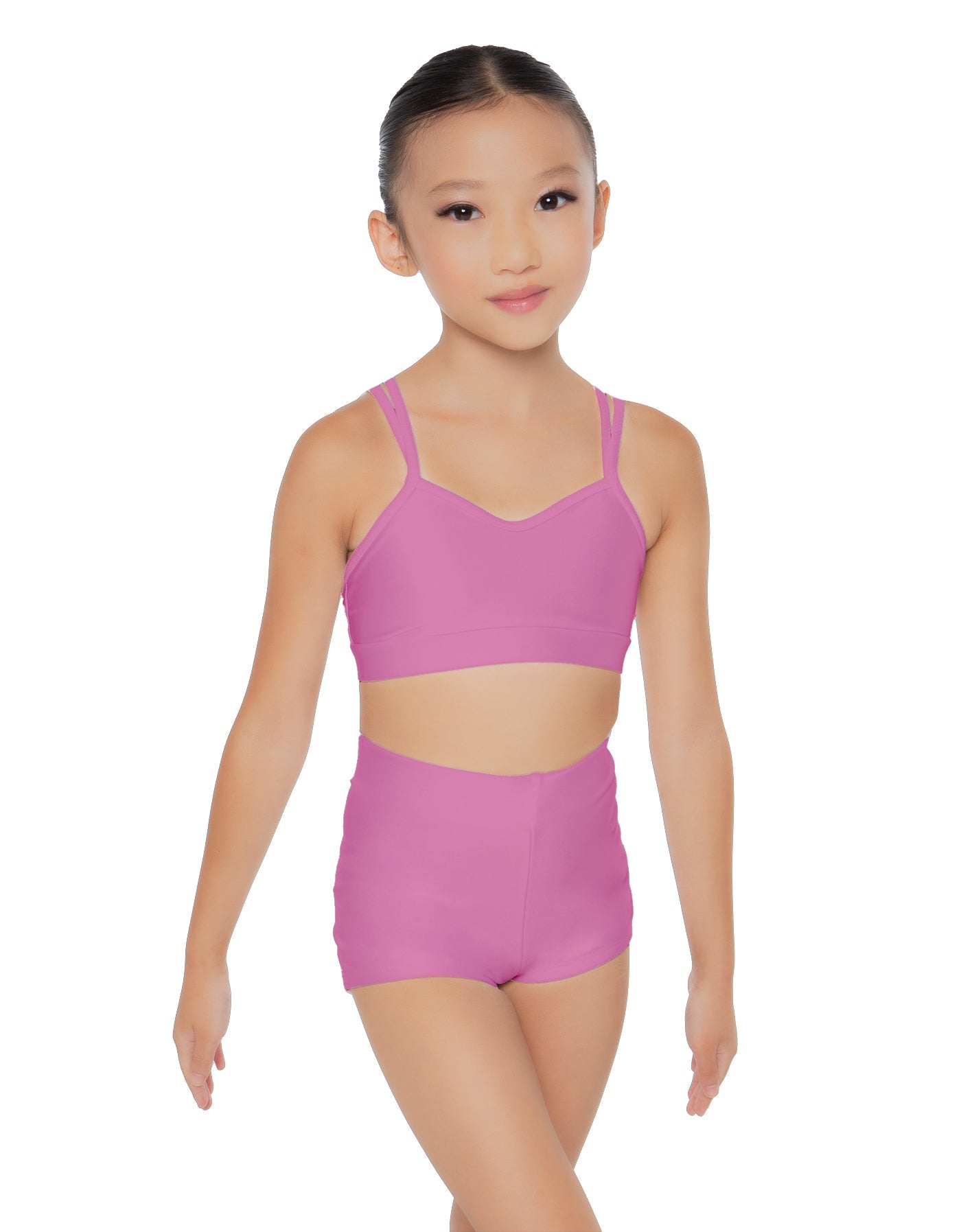 Solid Lycra Sweetheart Double Strap Halter Bra