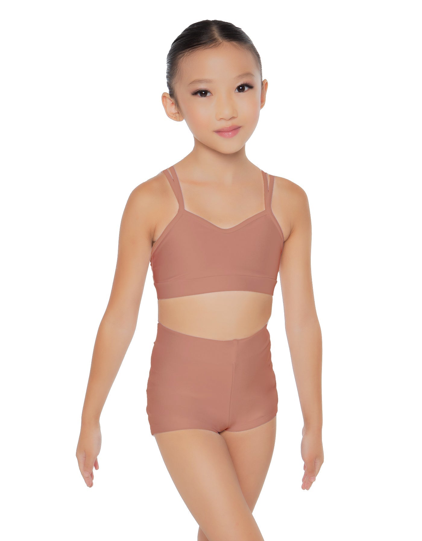 Solid Lycra Sweetheart Double Strap Halter Bra