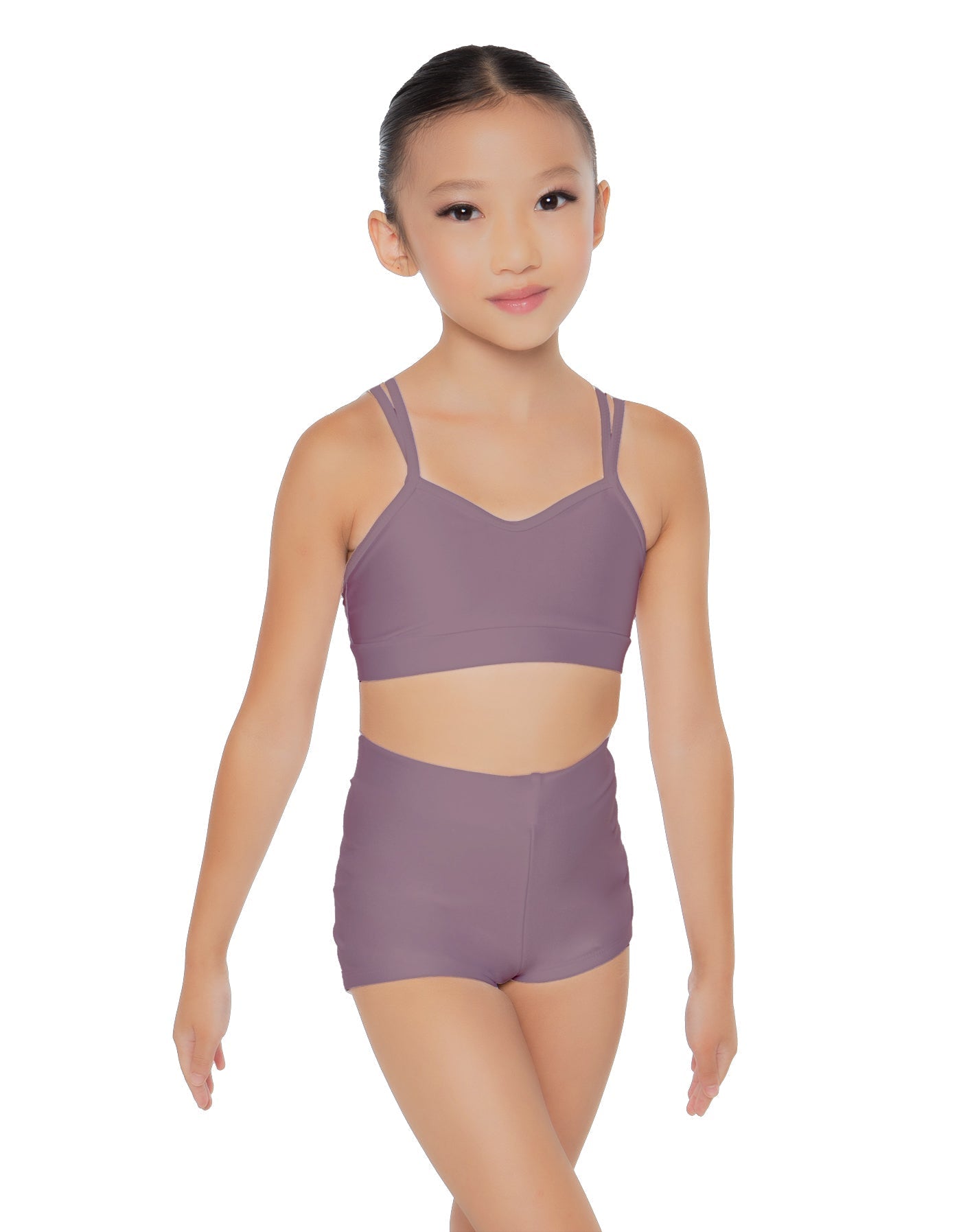 Solid Lycra Sweetheart Double Strap Halter Bra