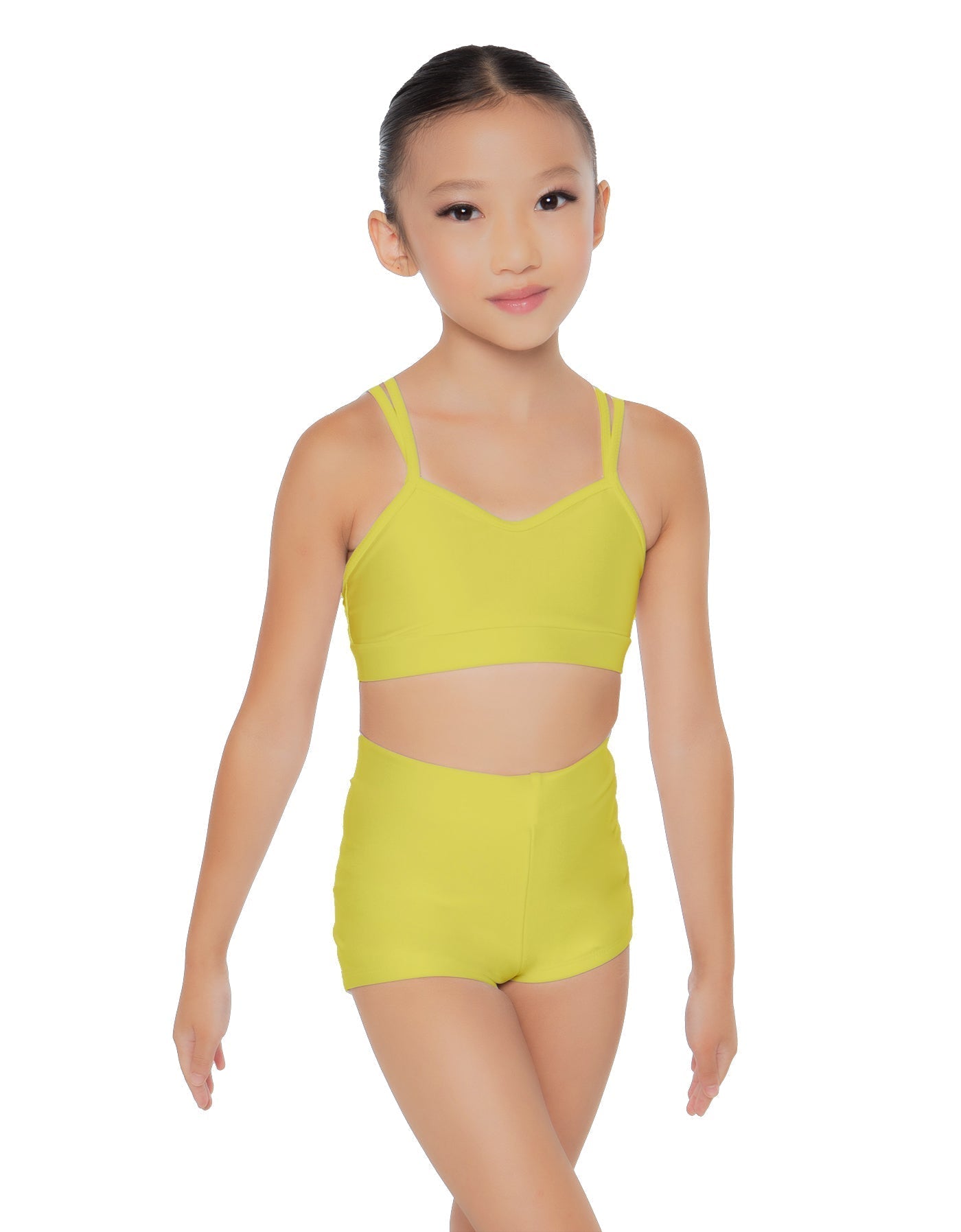 Solid Lycra Sweetheart Double Strap Halter Bra