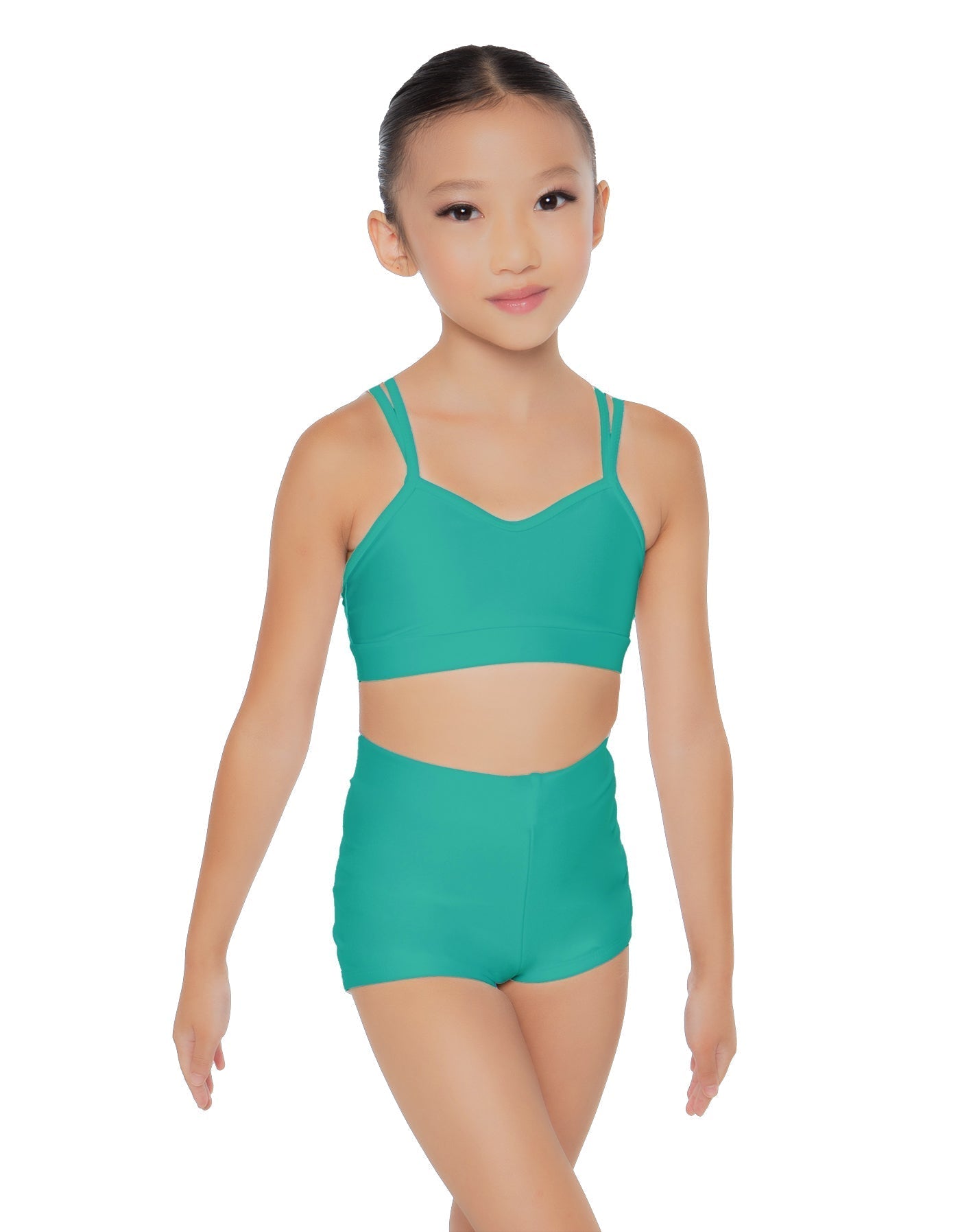 Solid Lycra Sweetheart Double Strap Halter Bra