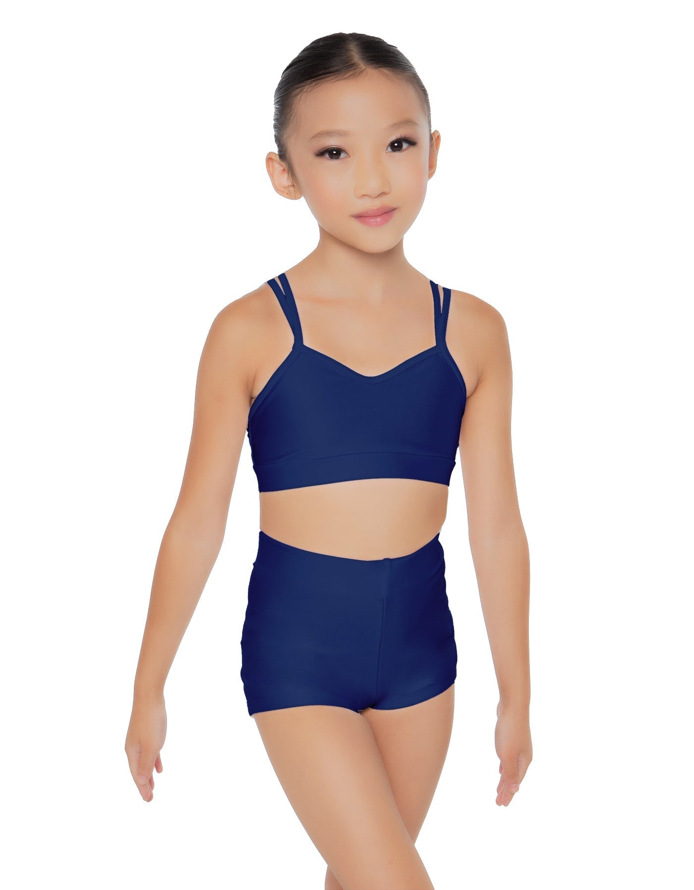 Solid Lycra Sweetheart Double Strap Halter Bra