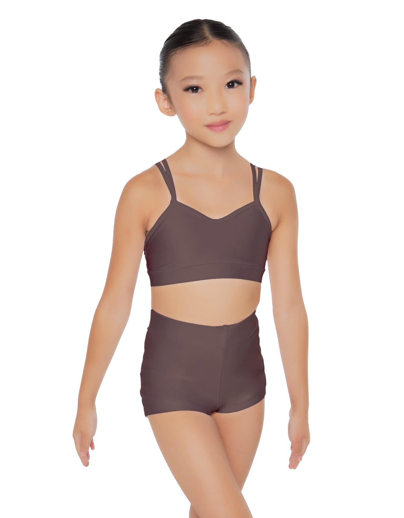 Solid Lycra Sweetheart Double Strap Halter Bra