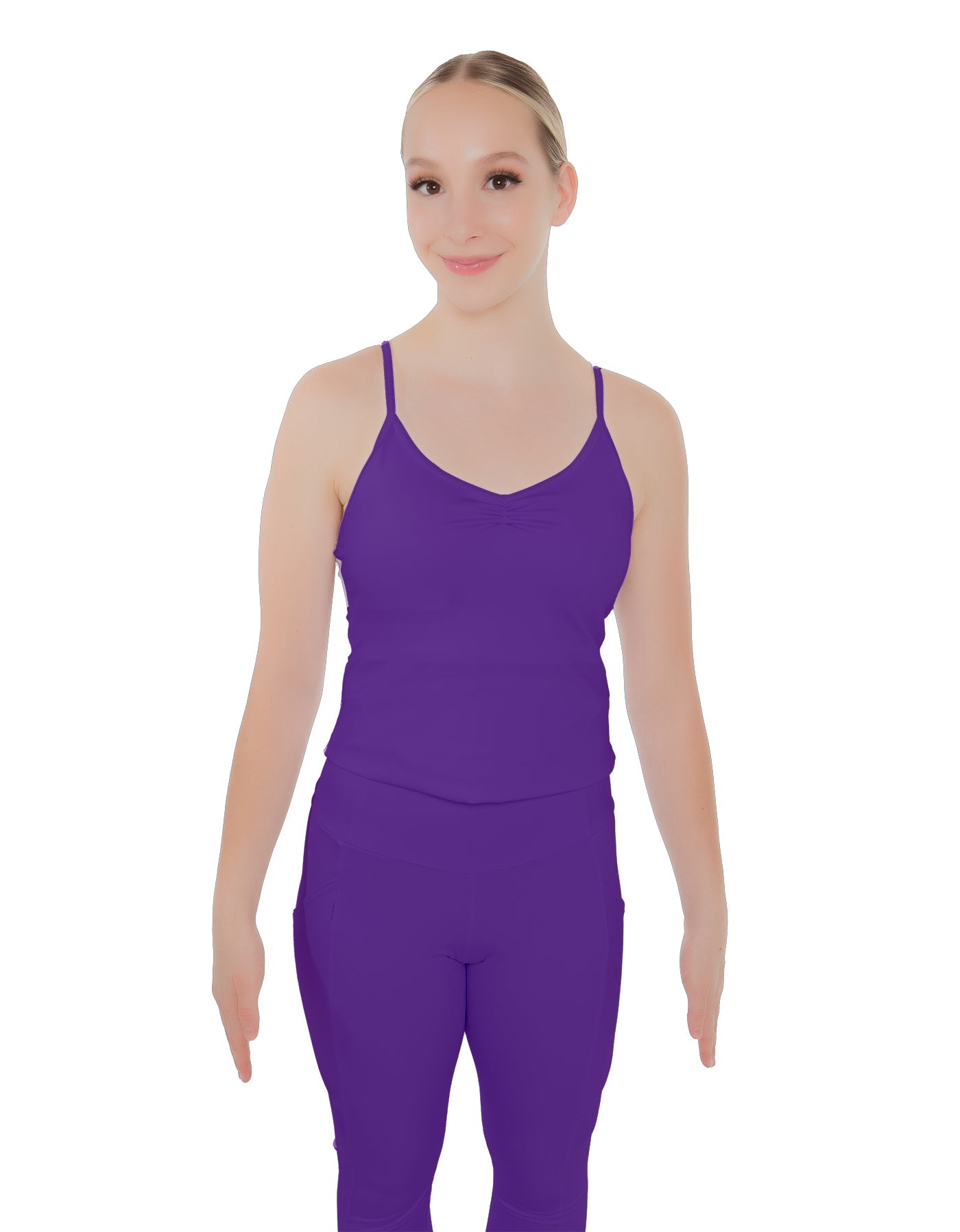 Solid Lycra Racer Strap Cami