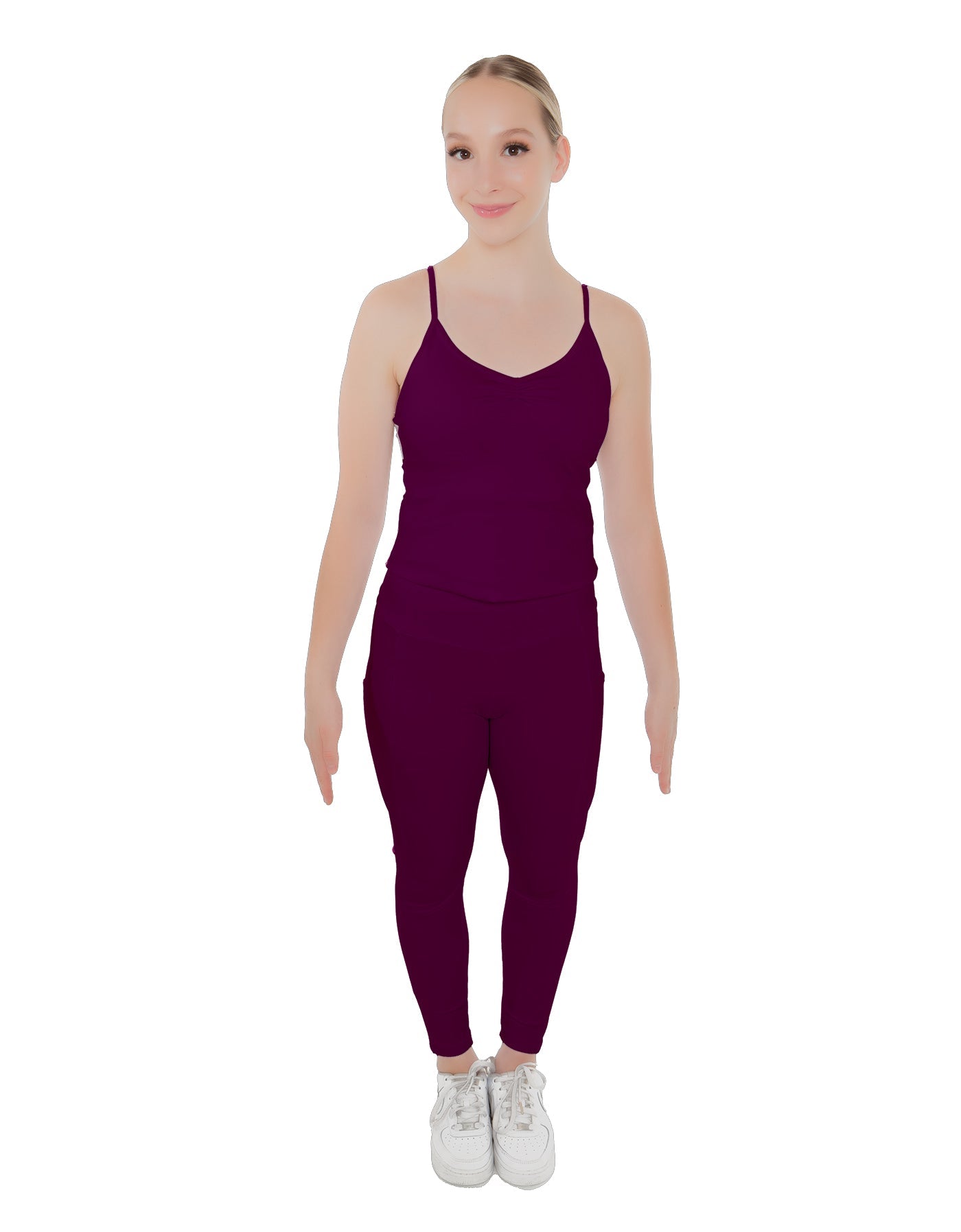 Solid Lycra Pocket Yoga Legging