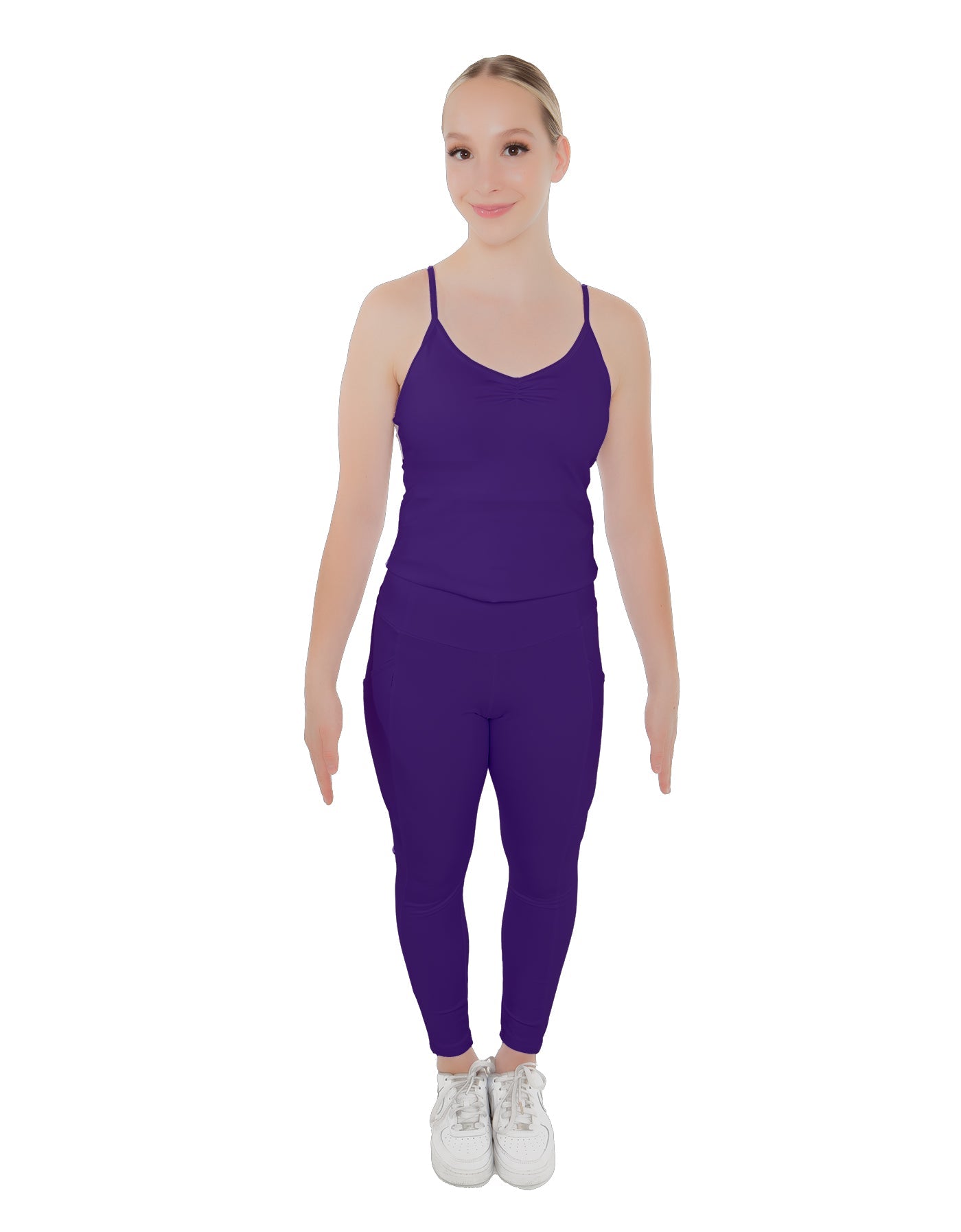Solid Lycra Pocket Yoga Legging