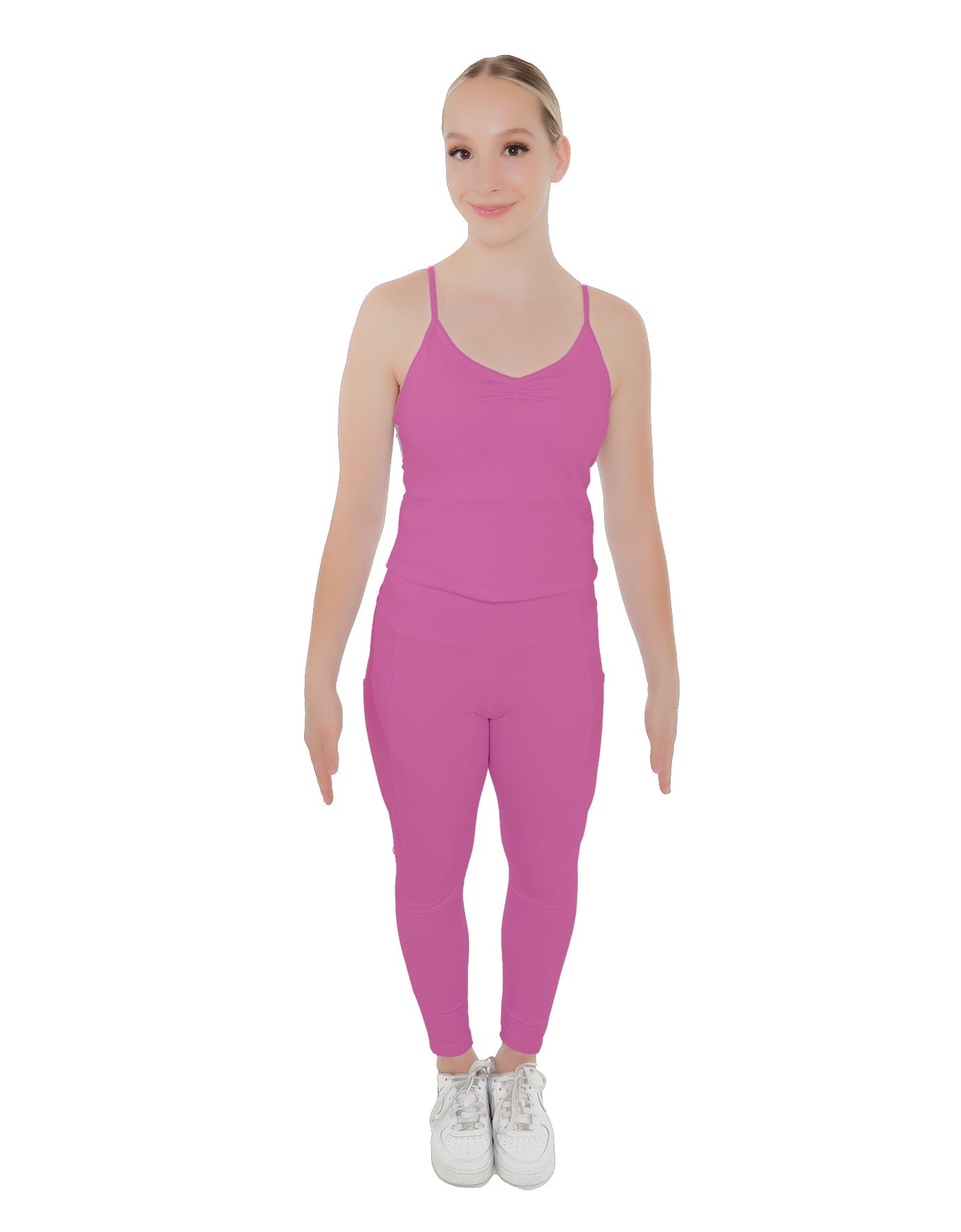 Solid Lycra Pocket Yoga Legging