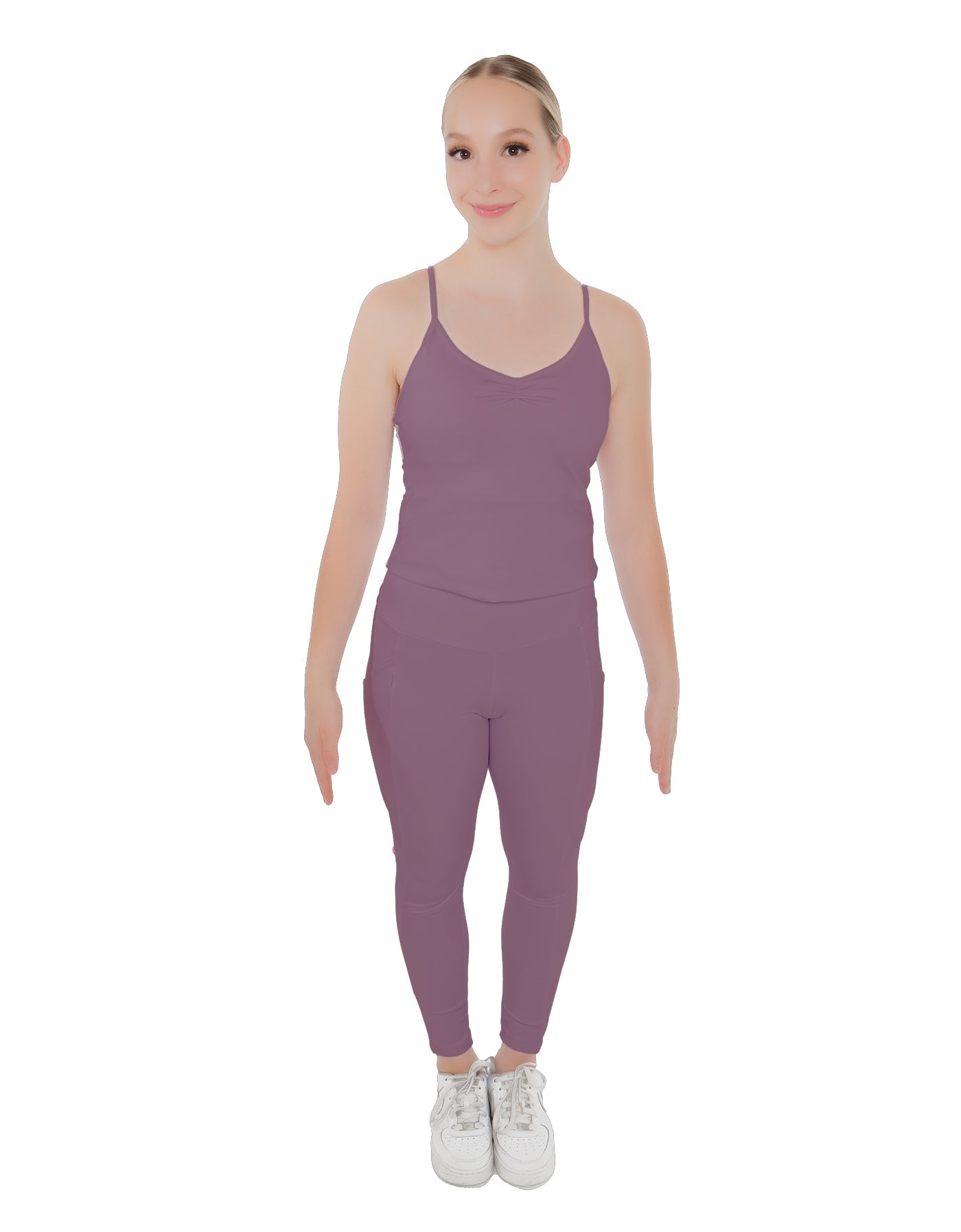 Solid Lycra Pocket Yoga Legging