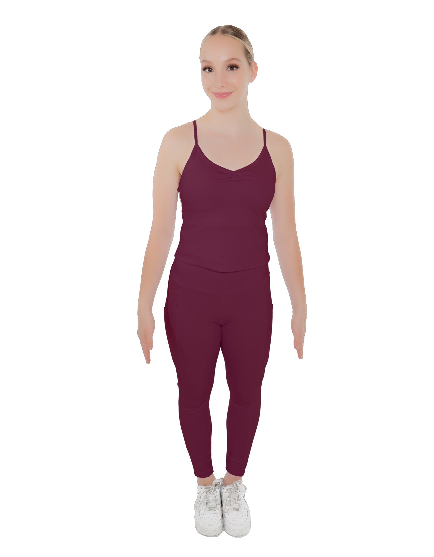 Solid Lycra Pocket Yoga Legging
