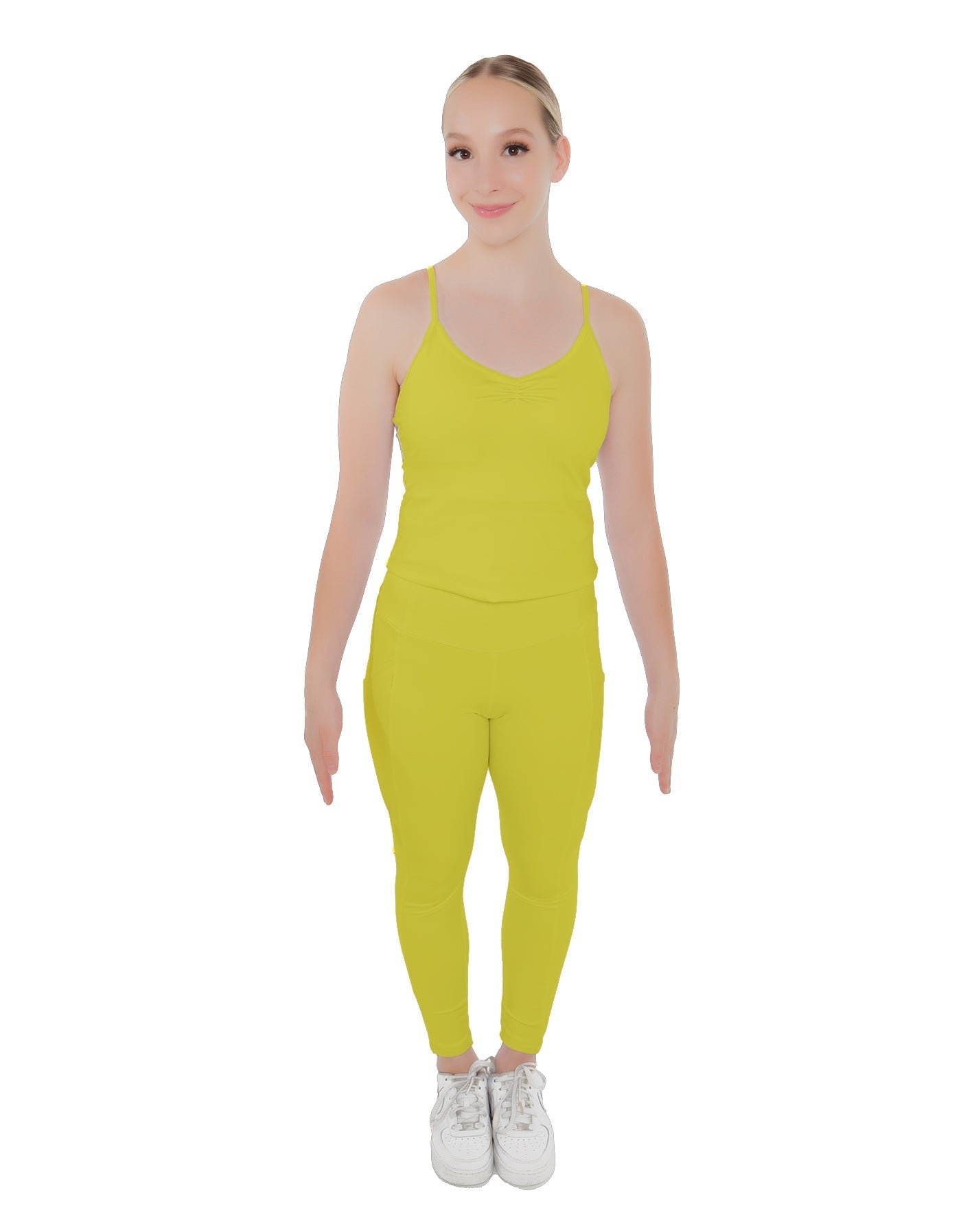 Solid Lycra Pocket Yoga Legging