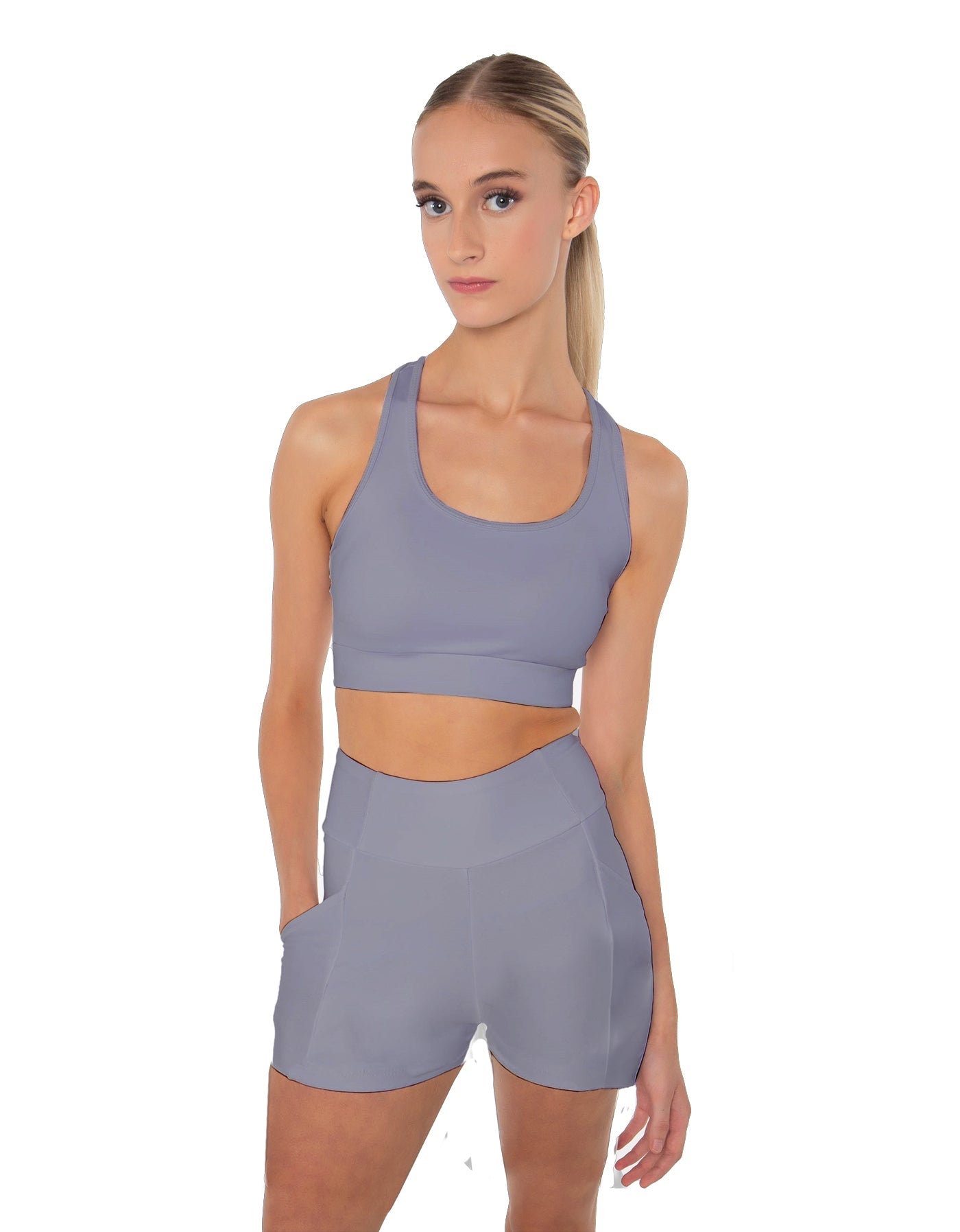 Solid Lycra Pocket Short