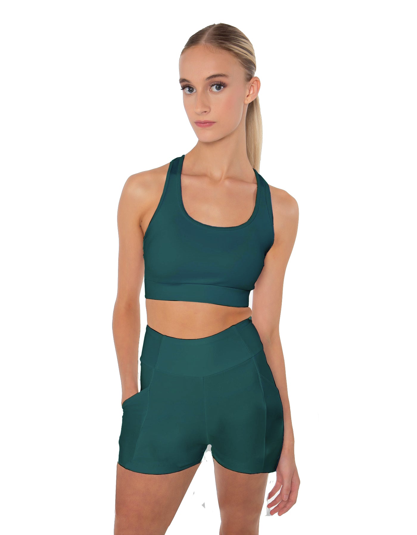 Solid Lycra Pocket Short