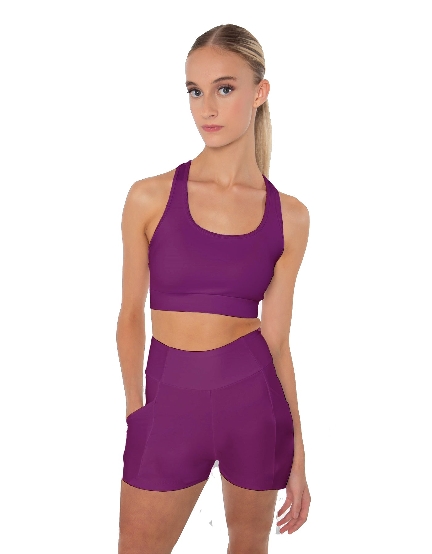 Solid Lycra Pocket Short