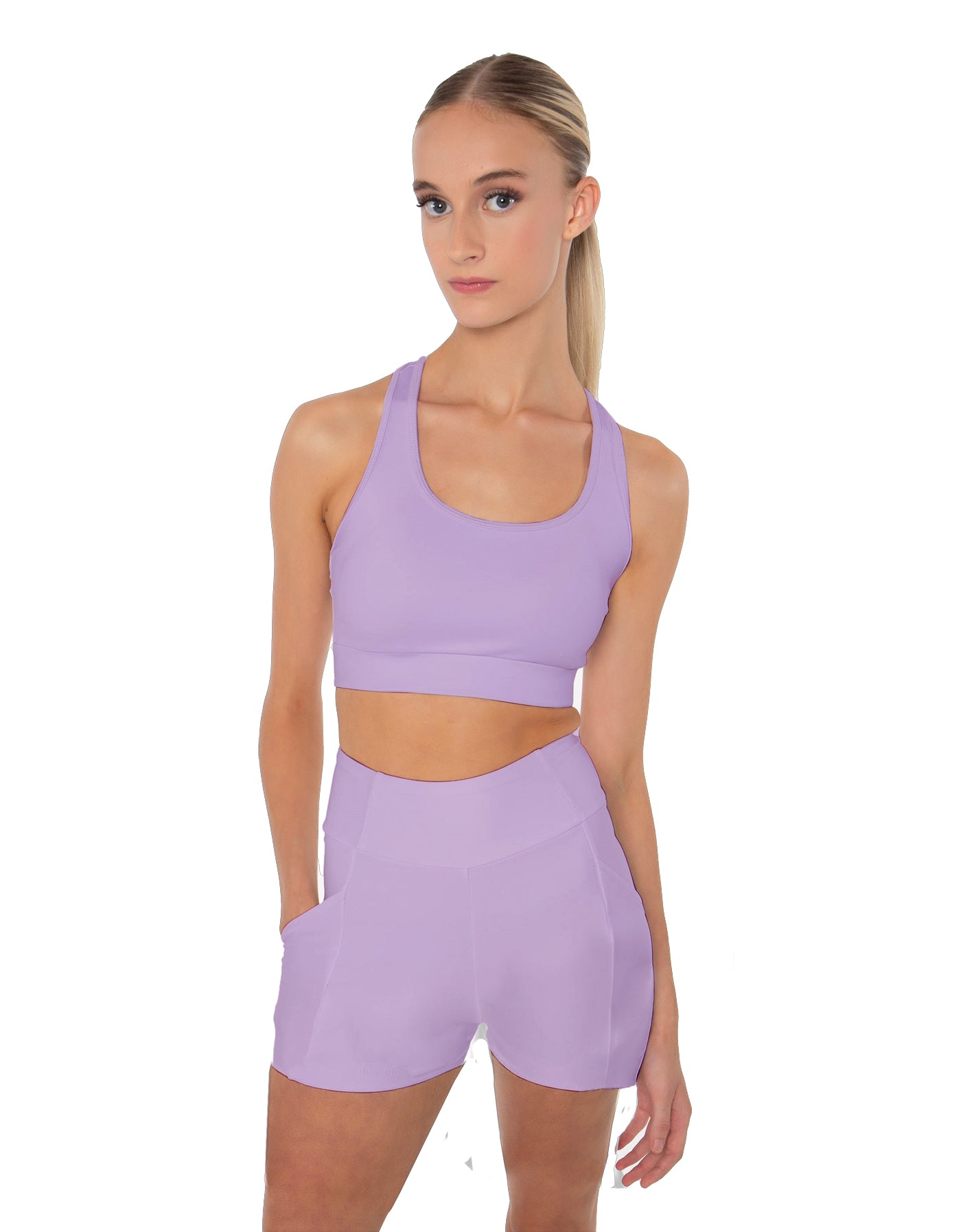 Solid Lycra Pocket Short