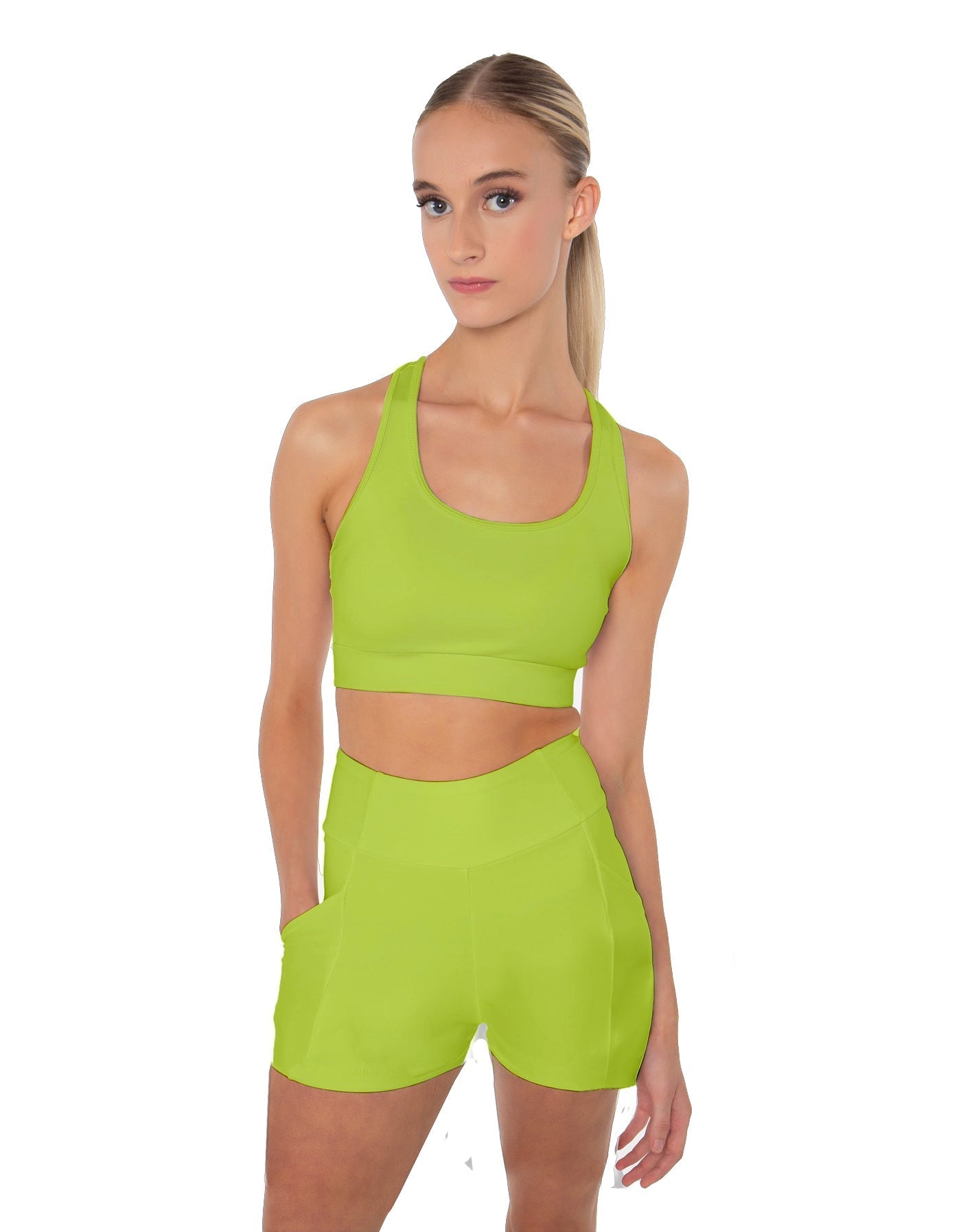 Solid Lycra Pocket Short