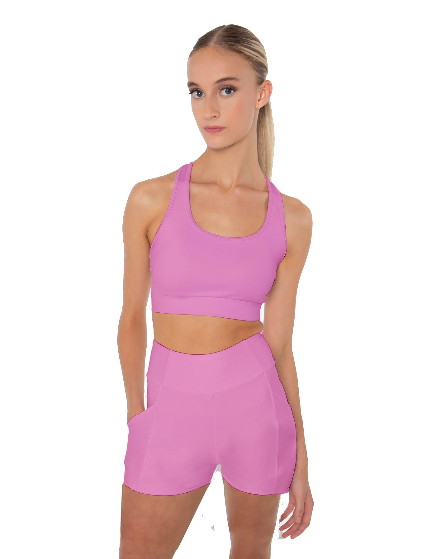 Solid Lycra Pocket Short