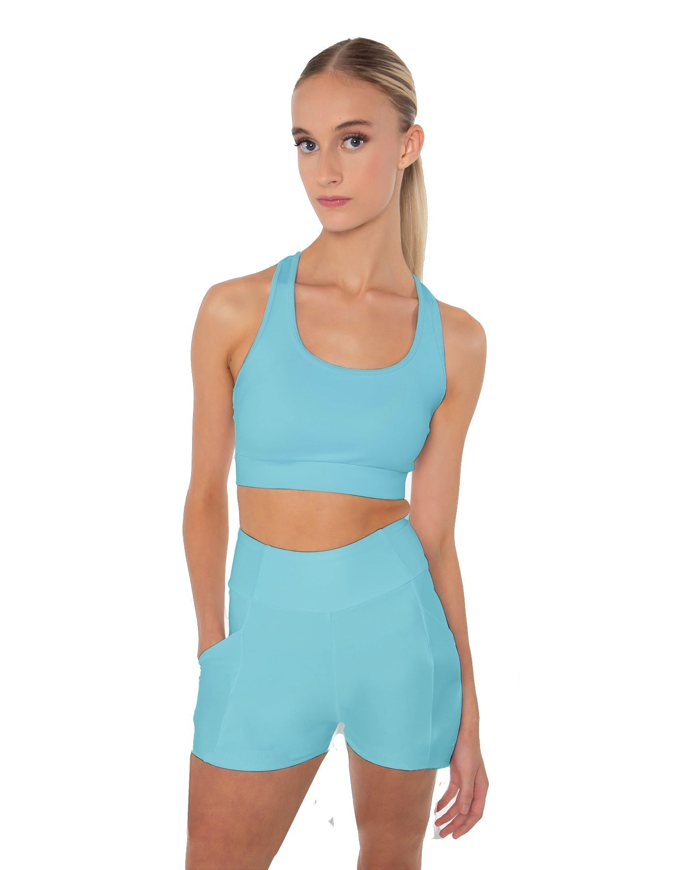Solid Lycra Pocket Short