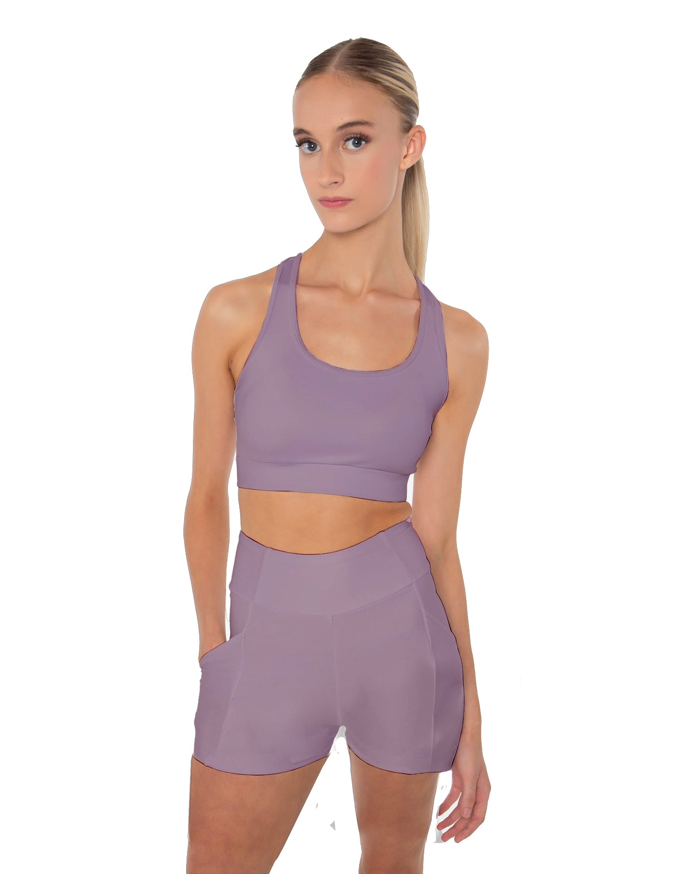Solid Lycra Pocket Short