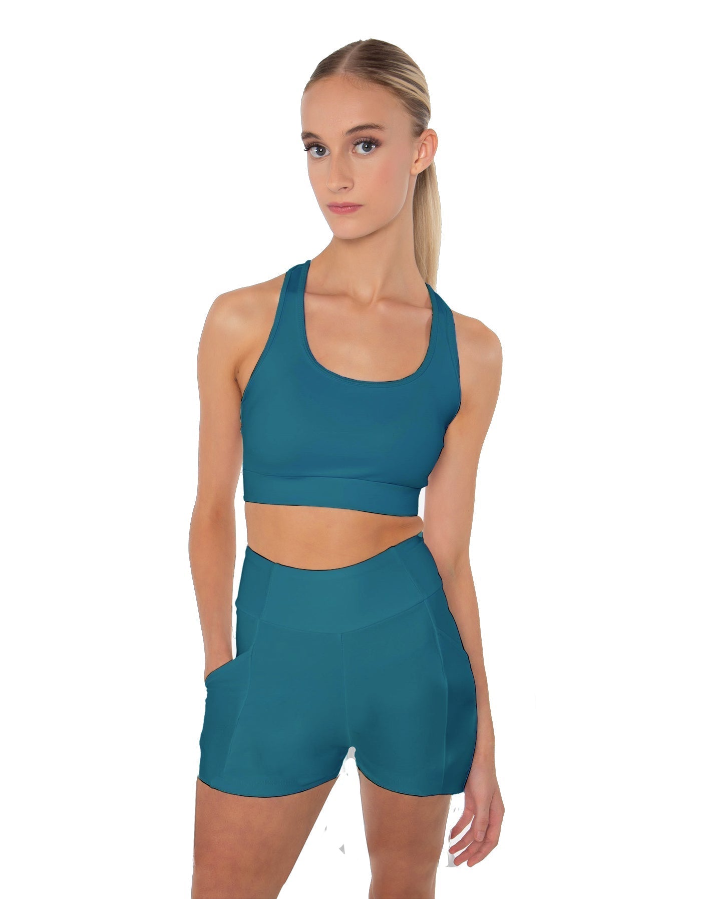 Solid Lycra Pocket Short