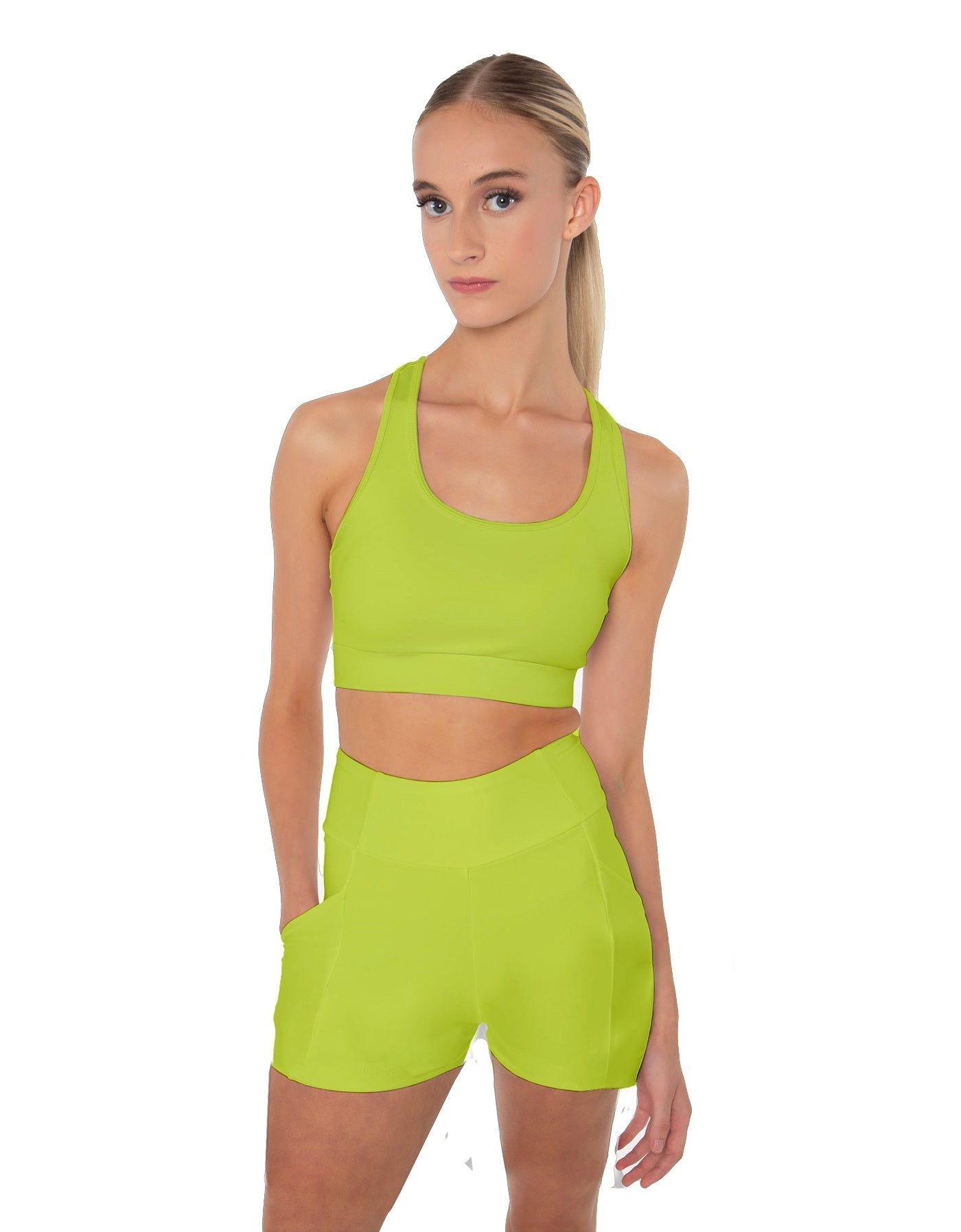 Solid Lycra Pocket Short