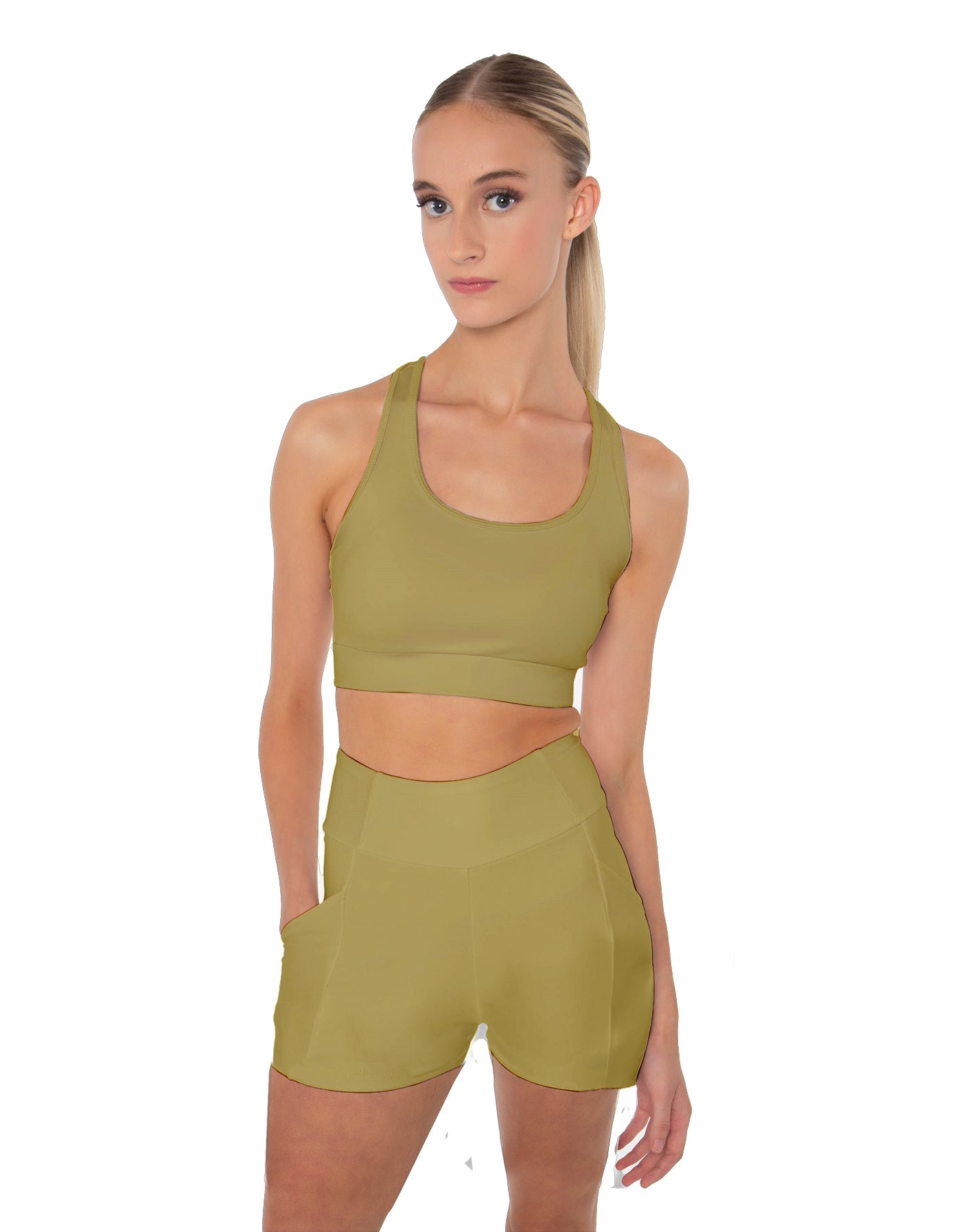 Solid Lycra Pocket Short